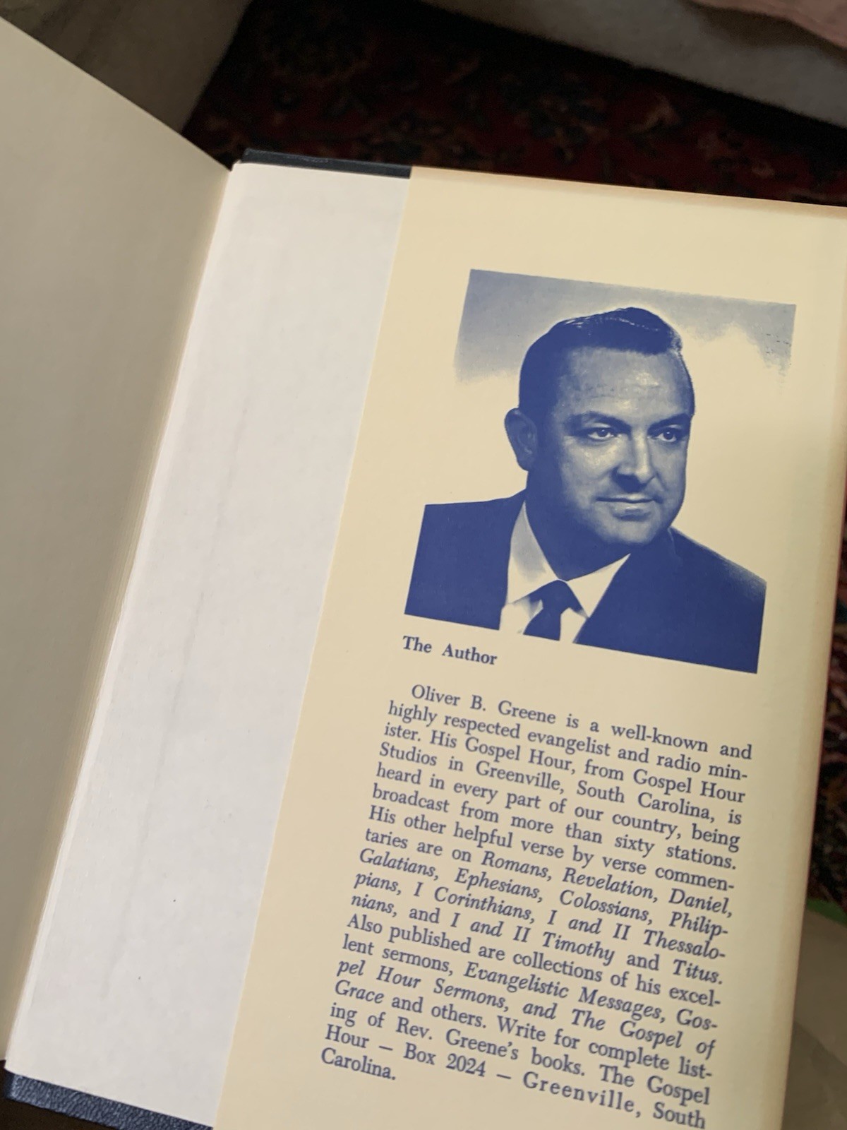 The Gospel According to John, Volume I Oliver B Greene Hardcover 1966