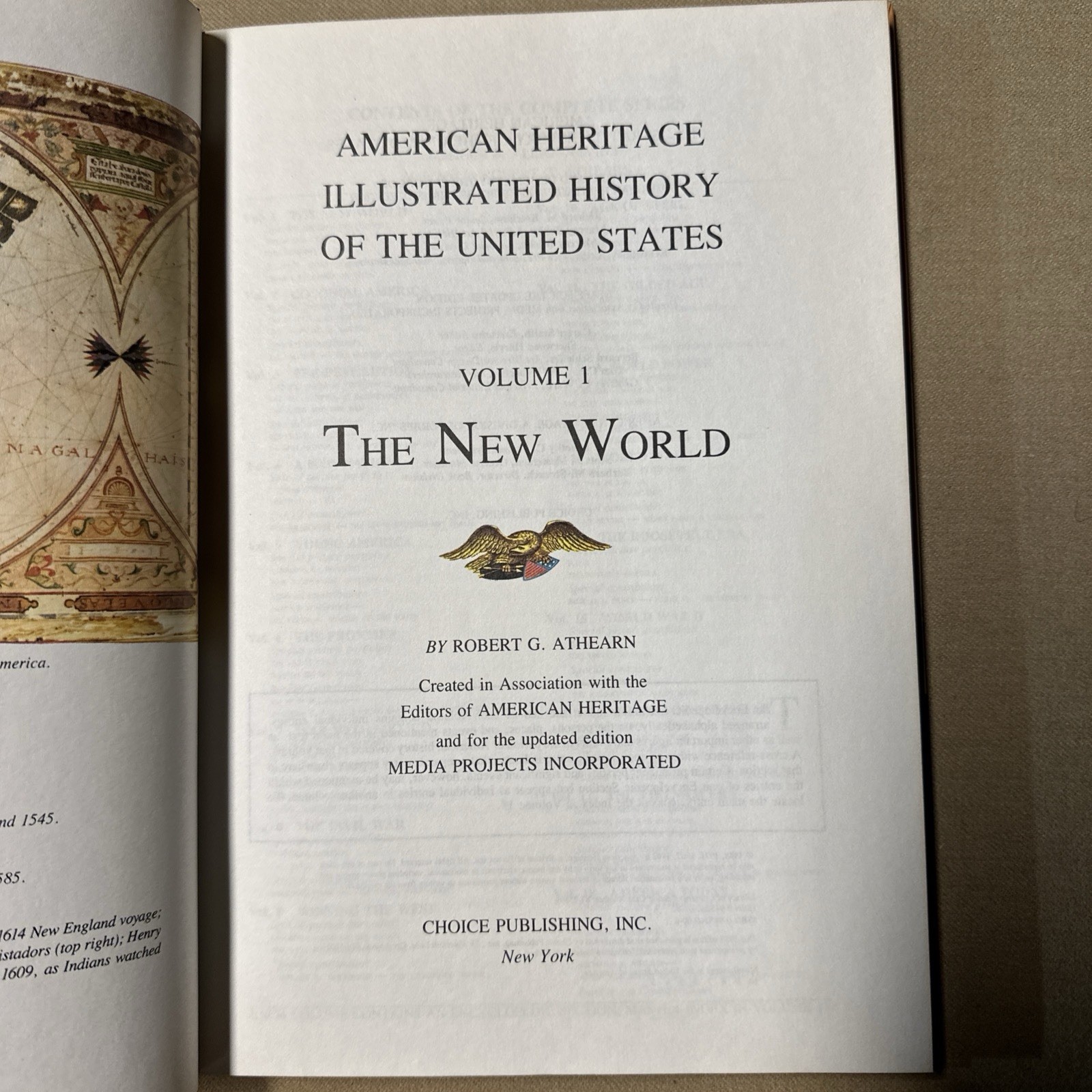 American Heritage Illustrated History of the U.S., Vol. 1: The New World, HC ’88