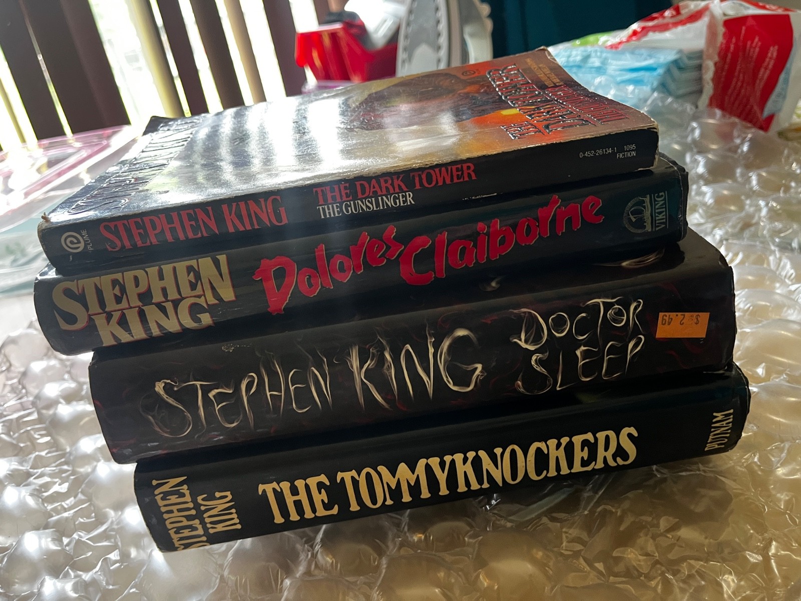 Stephen King Hardcover/Paperback Book Lot Dolores Dark Tower Tommyknockers Sleep