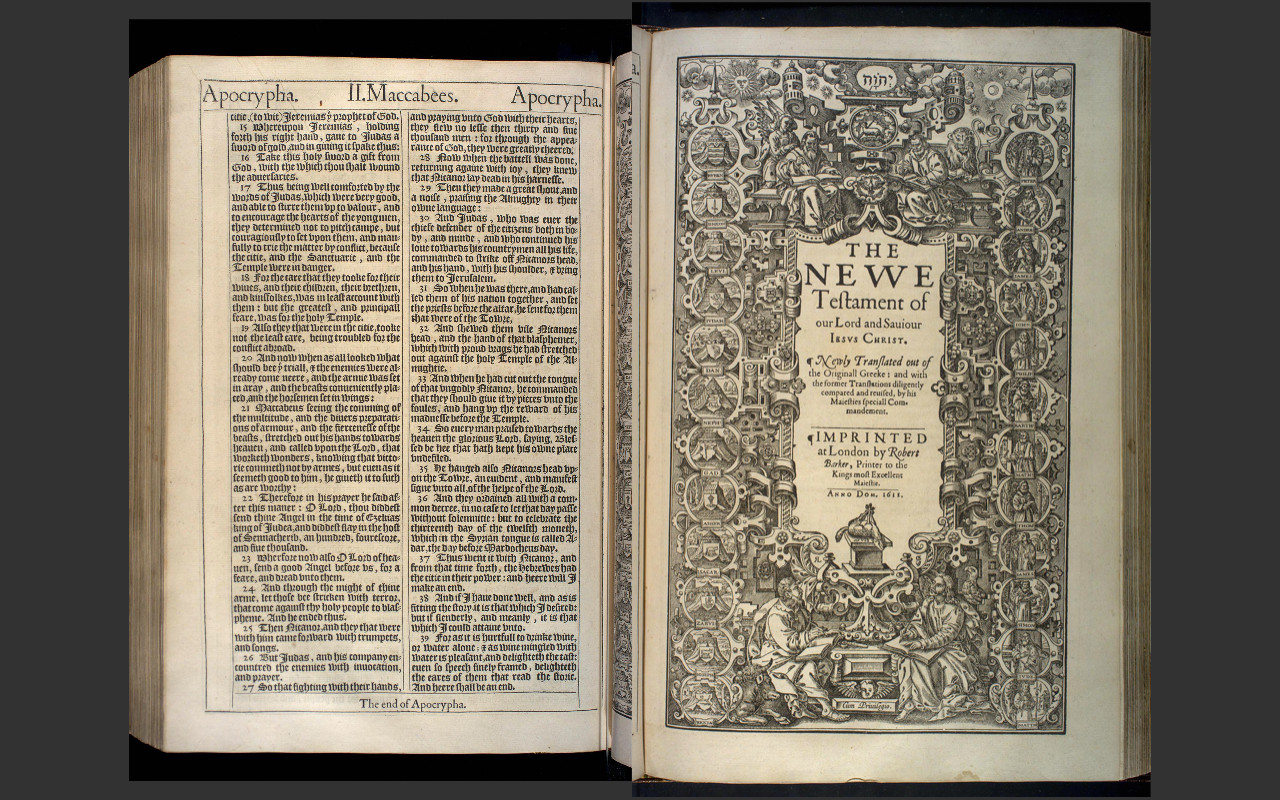 The Holy Bible King James Version KJV 1611 Edition With Apocrypha – eBook on DVD