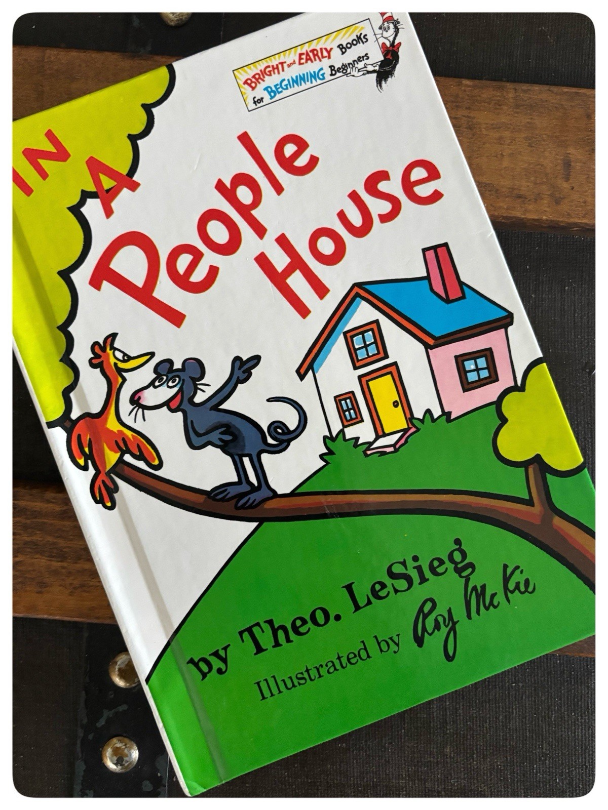 Vintage Dr Seuss Childrens Book Lot of 3- ABC, In A People House, Dictionary HC