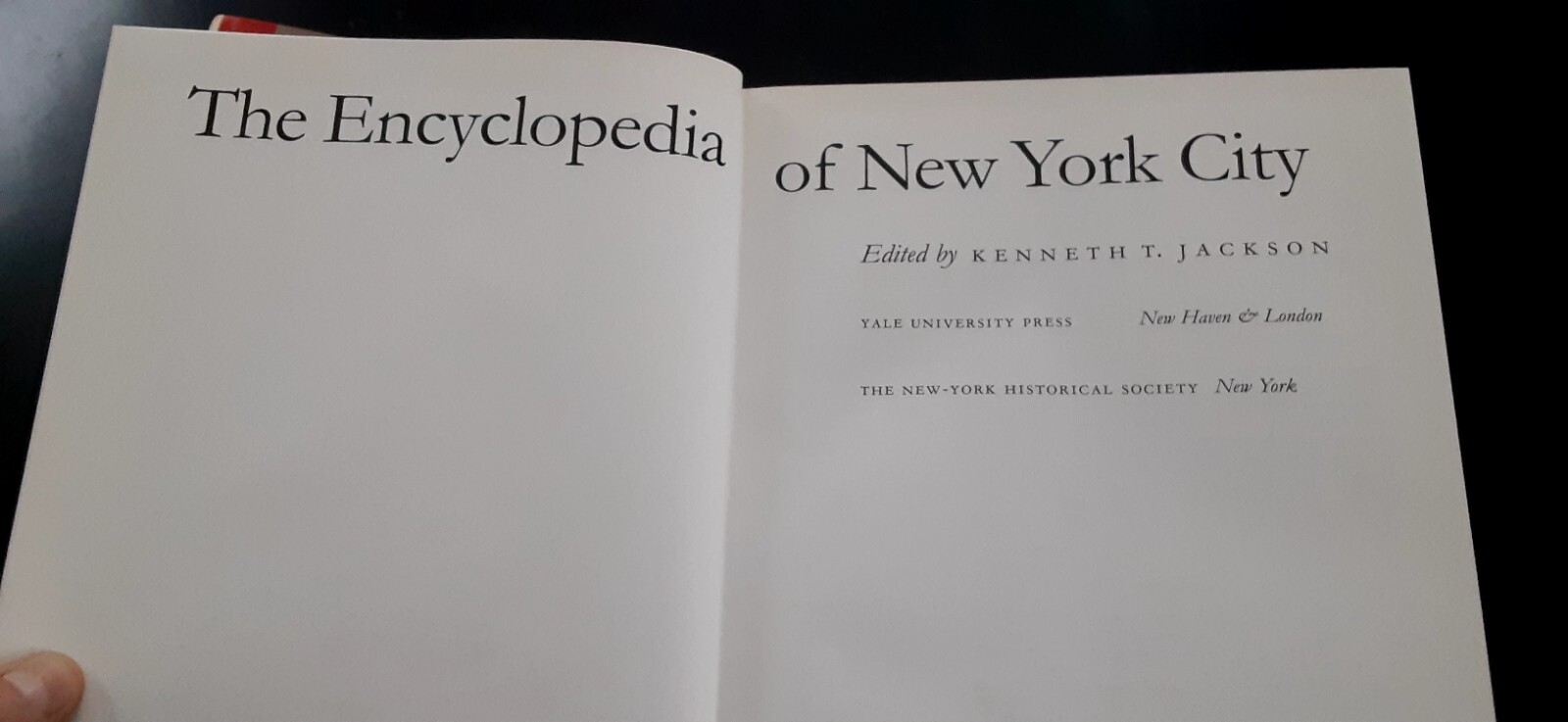 The Encyclopedia of New York City by Kenneth T. Jackson 1995 Hardcover