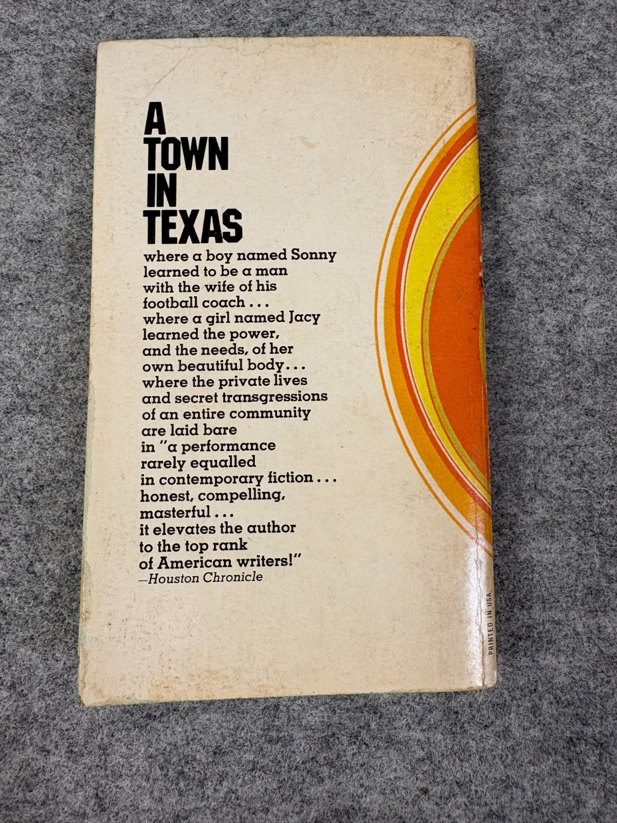 THE LAST PICTURE SHOW by Larry McMurtry, 1971 paperback