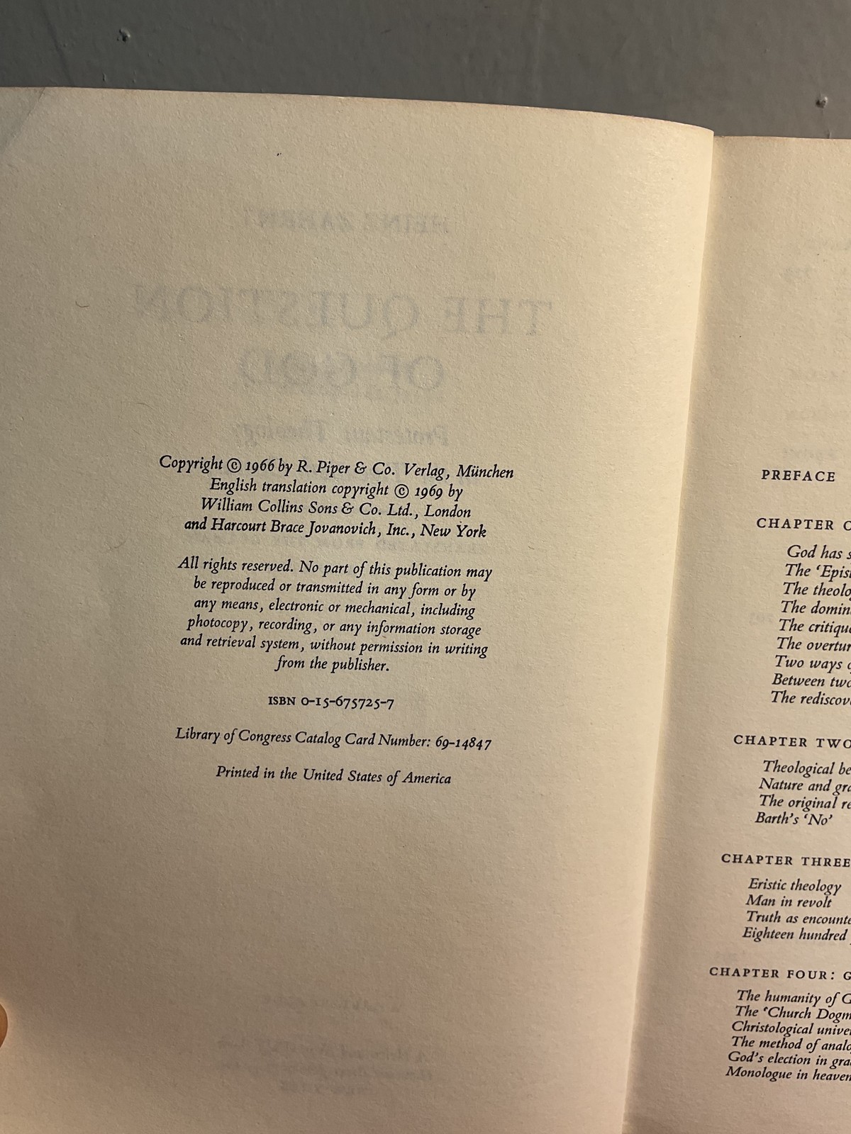 The Question of God Protestant Theology in the 20th Century Heinz Zahrnt Harvest