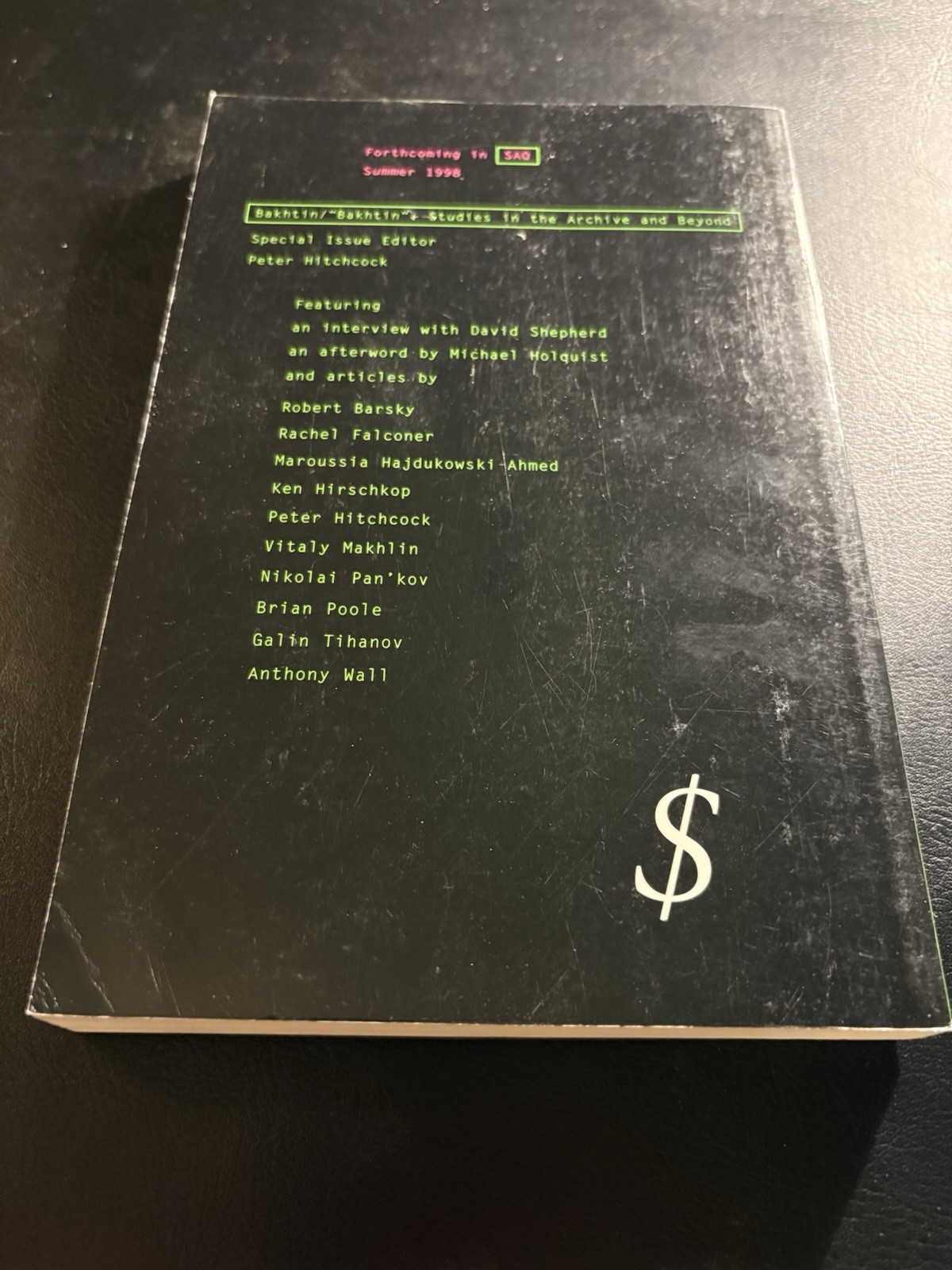 Psycho-Marxism Marxism Psychoanalysis SAQ 1998 Zizek Badiou Duke PB