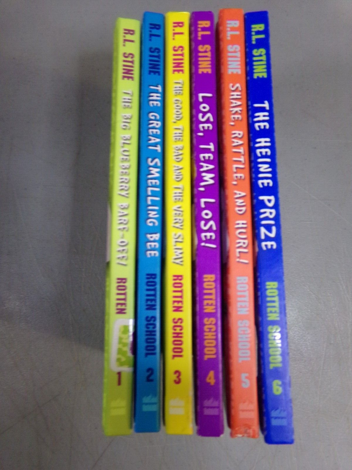 Rotten School HC 1st Edition books 1-6 All SIGNED by R.L. Stine