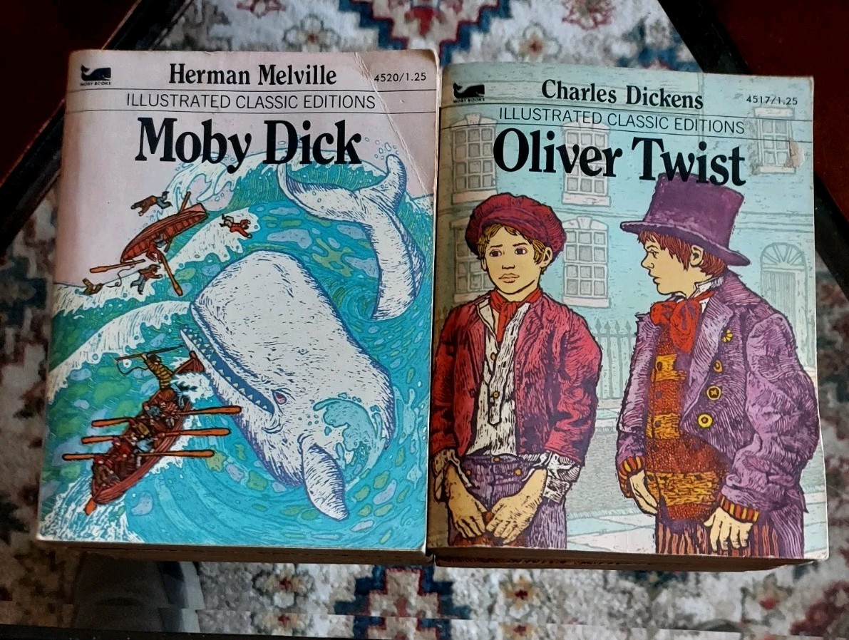 Lot of 12 Moby Books Illustrated Classic Editions Vintage Mini Paperback Books