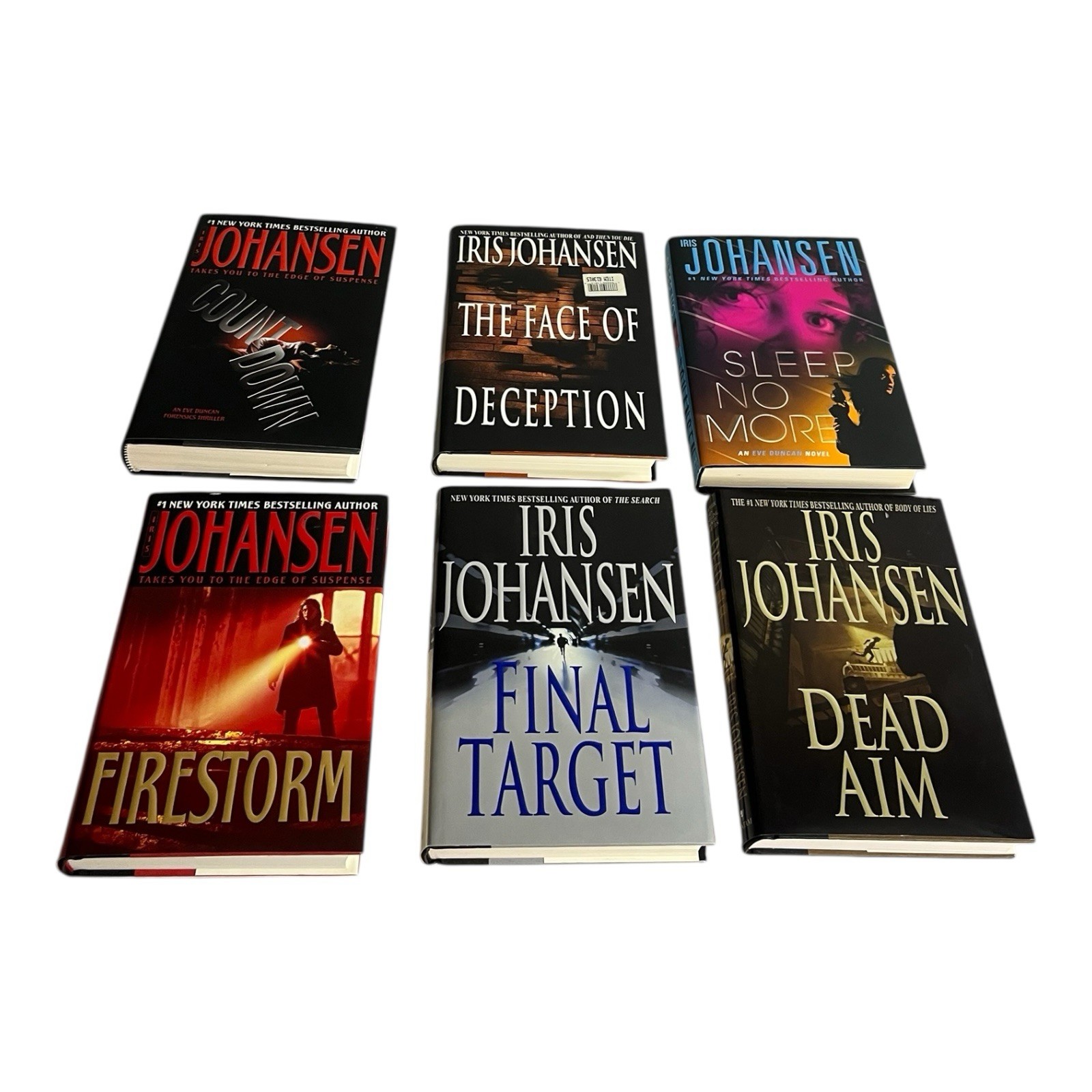 Iris Johansen Thriller Mystery Suspense Novel Book Set 6 Books Bundle Hardcover
