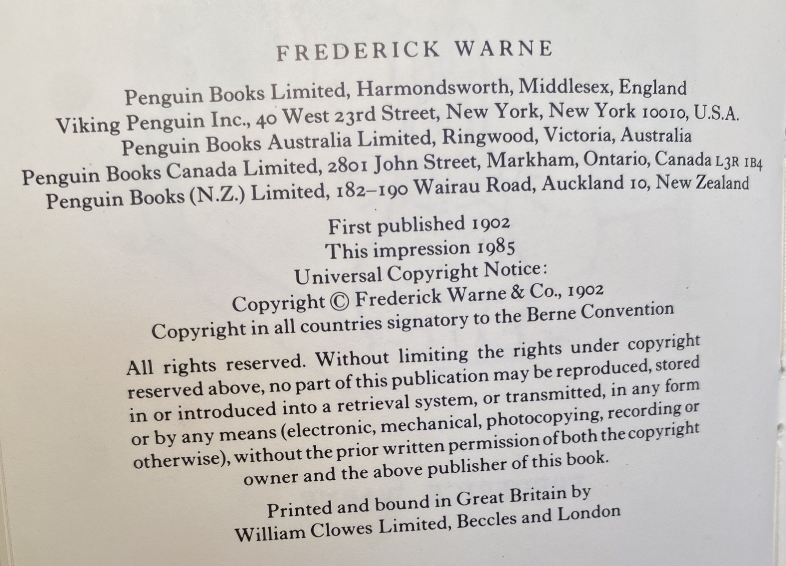 BEATRIX POTTER HARDBACKS ~ F. Warne & Co. ~ Small Matching Set 1-4 PETER RABBIT