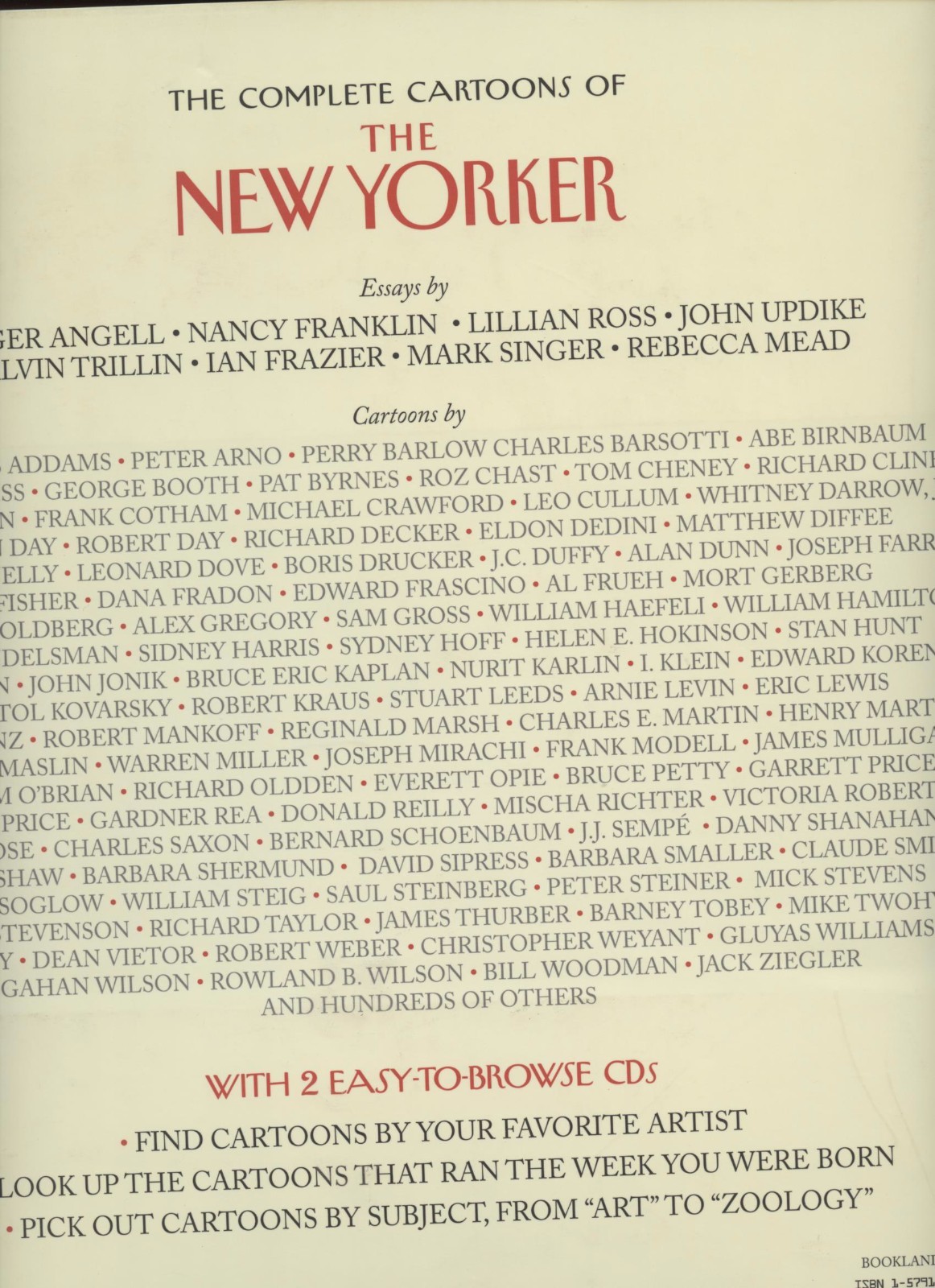 THE NEW YORKER*COMPLETE 68,647 CARTOONS OF*HARDCOVER dust jacket 2 CDs 656 pages