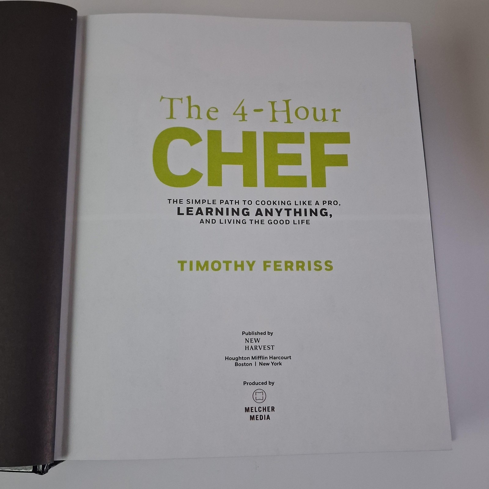 The 4-Hour Chef Timothy Ferriss New Harvest Black HC DJ Illustrated 2012 USA