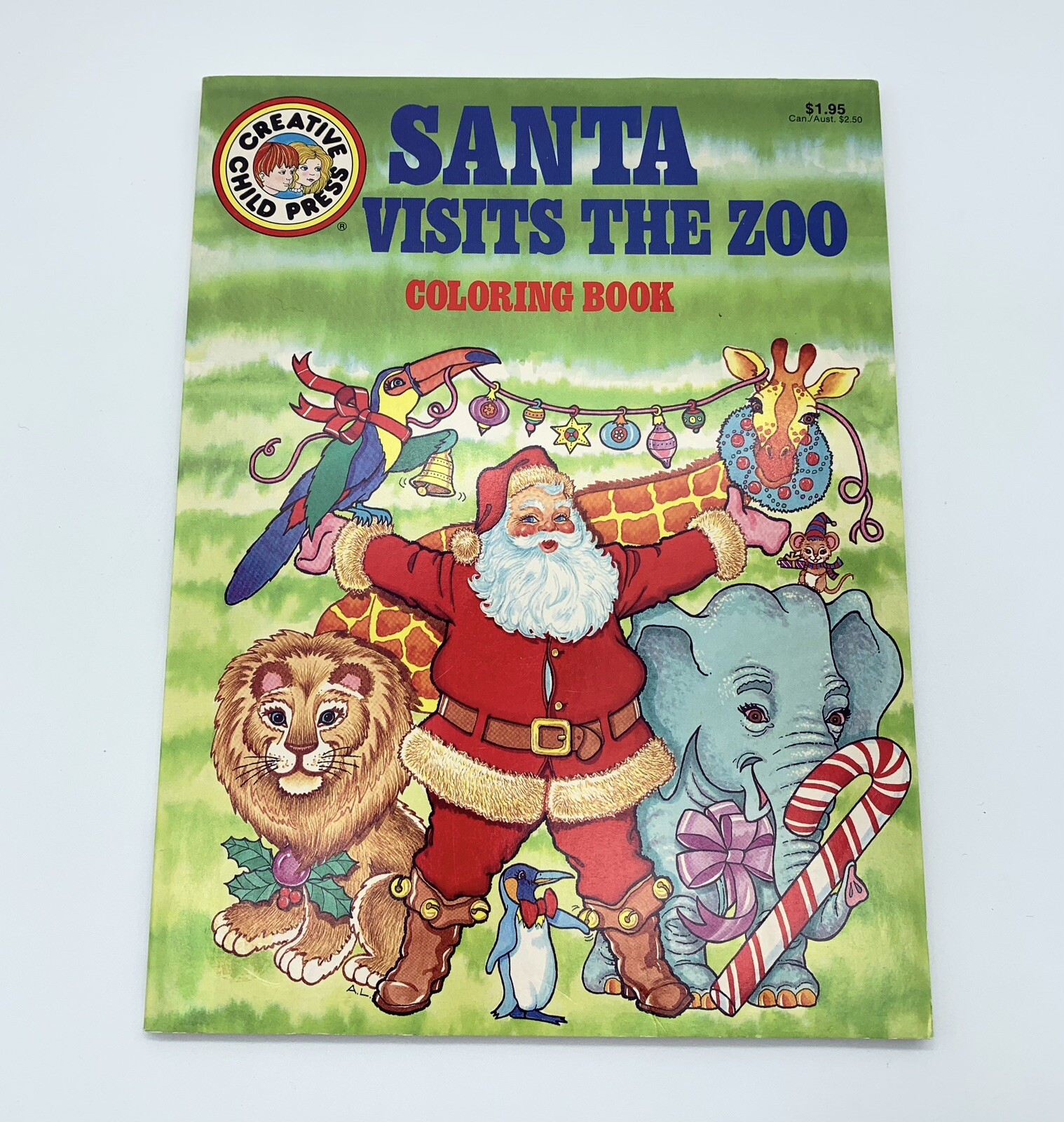 Vintage Coloring Books Lot 1980’s & 1990s Sesame Street Santa Animals NOS & USED