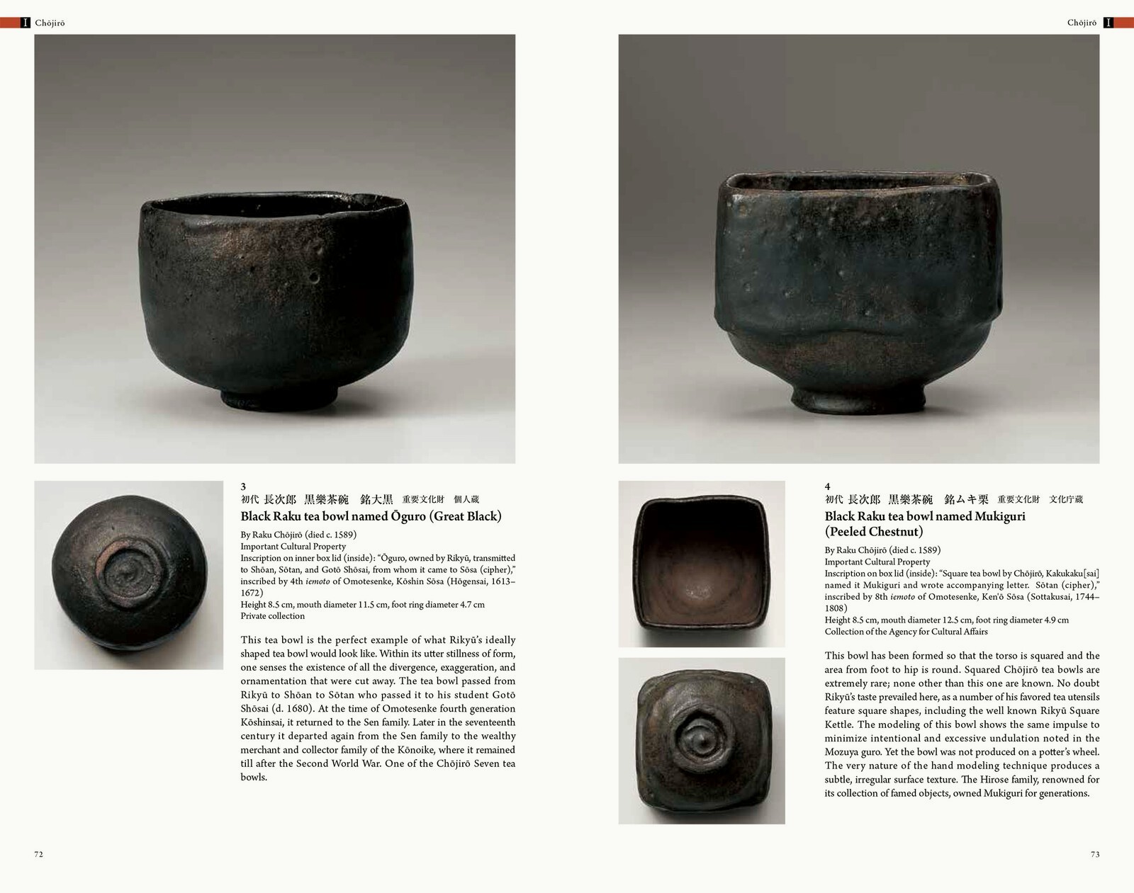 RAKU A Living Tradition Sixteen generations of Japanese tea bowl makers Book