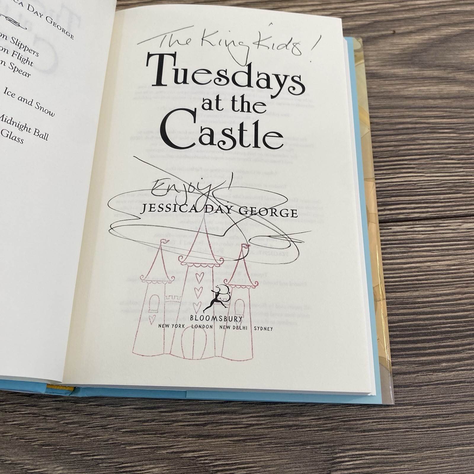 Book Series Set By Jessica Day George Set Of 5 Books Bloomsbury Signed