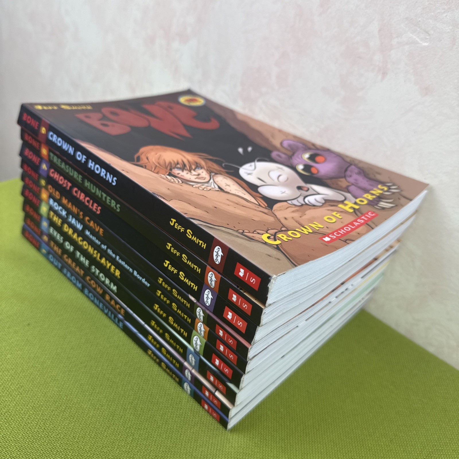 Complete Set 1-9 Graphic Novel BONE Jeff Smith PB Scholastic Graphix Color