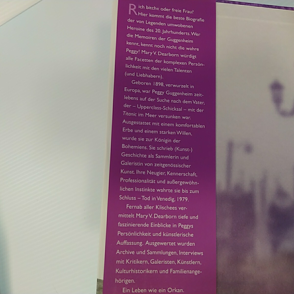 ART HISTORY Peggy Guggenheim Ich Bereue Nichts! I REGRET NOTHING! IN GERMAN: BIO