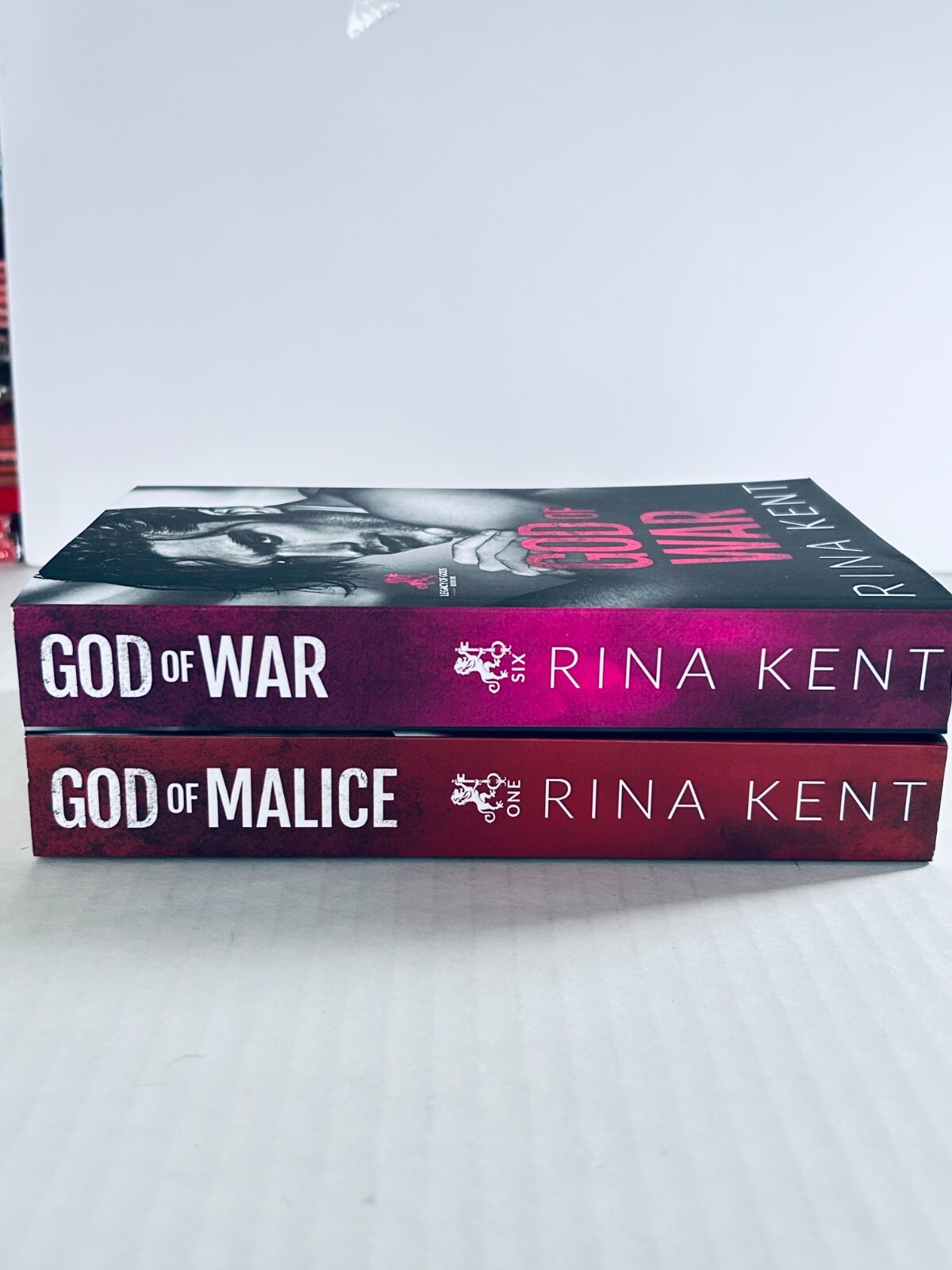 God of Malice/God of War .. Signed/OG Covers (Legacy of Gods #1 & #6) R Kent OOP