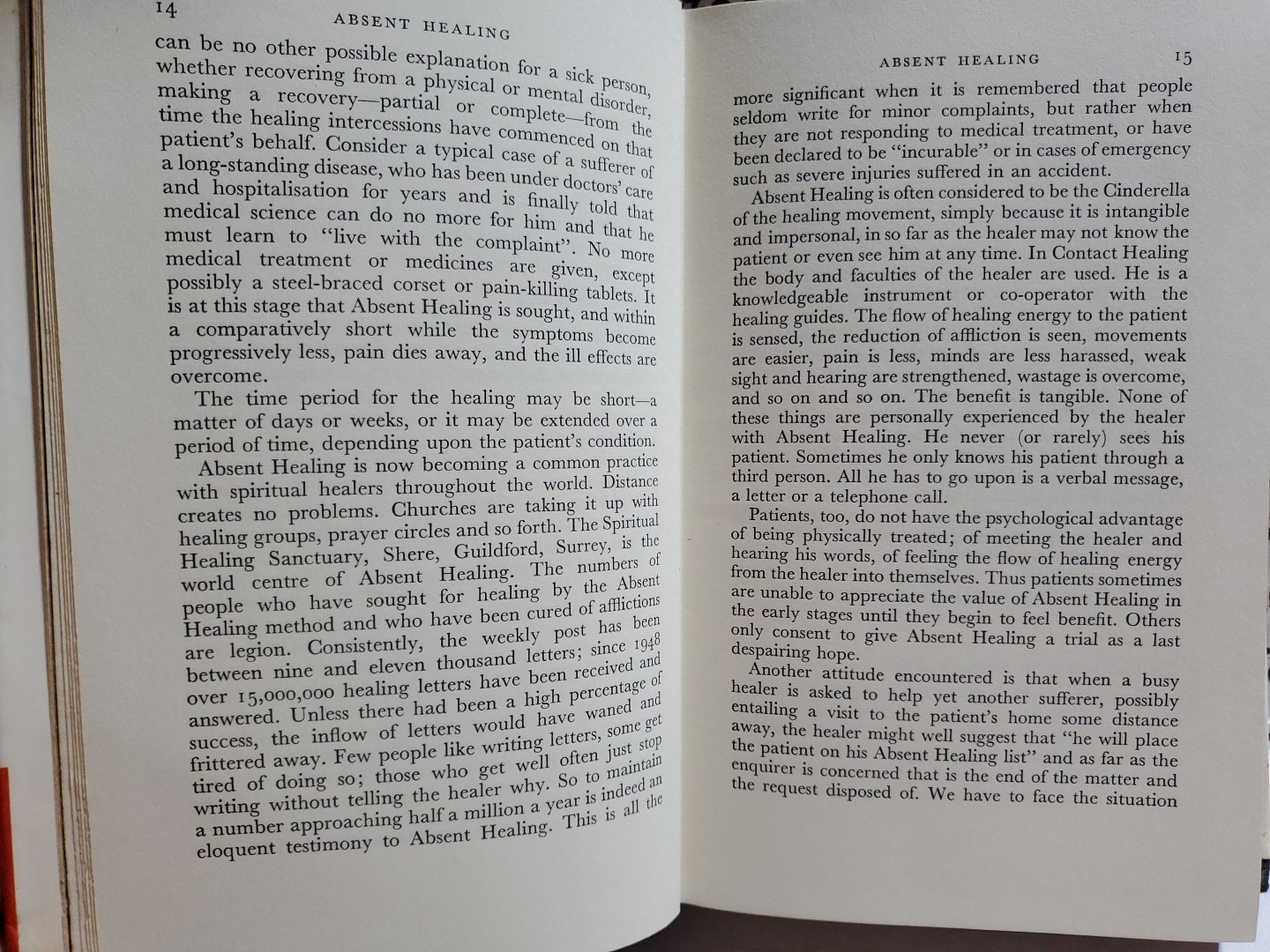 A Guide to Understanding and Practice of Spiritual Healing Harry Edwards 1974