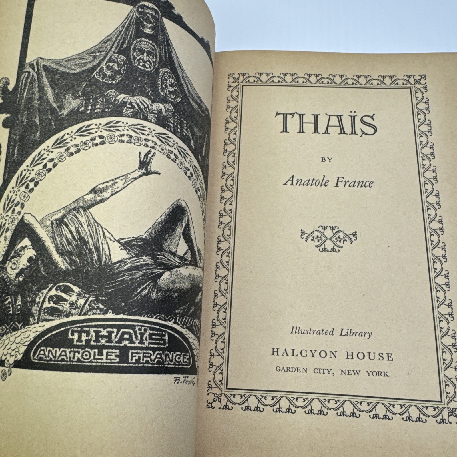Anatole France Thais Hardcover Illustrated Library Halycon House