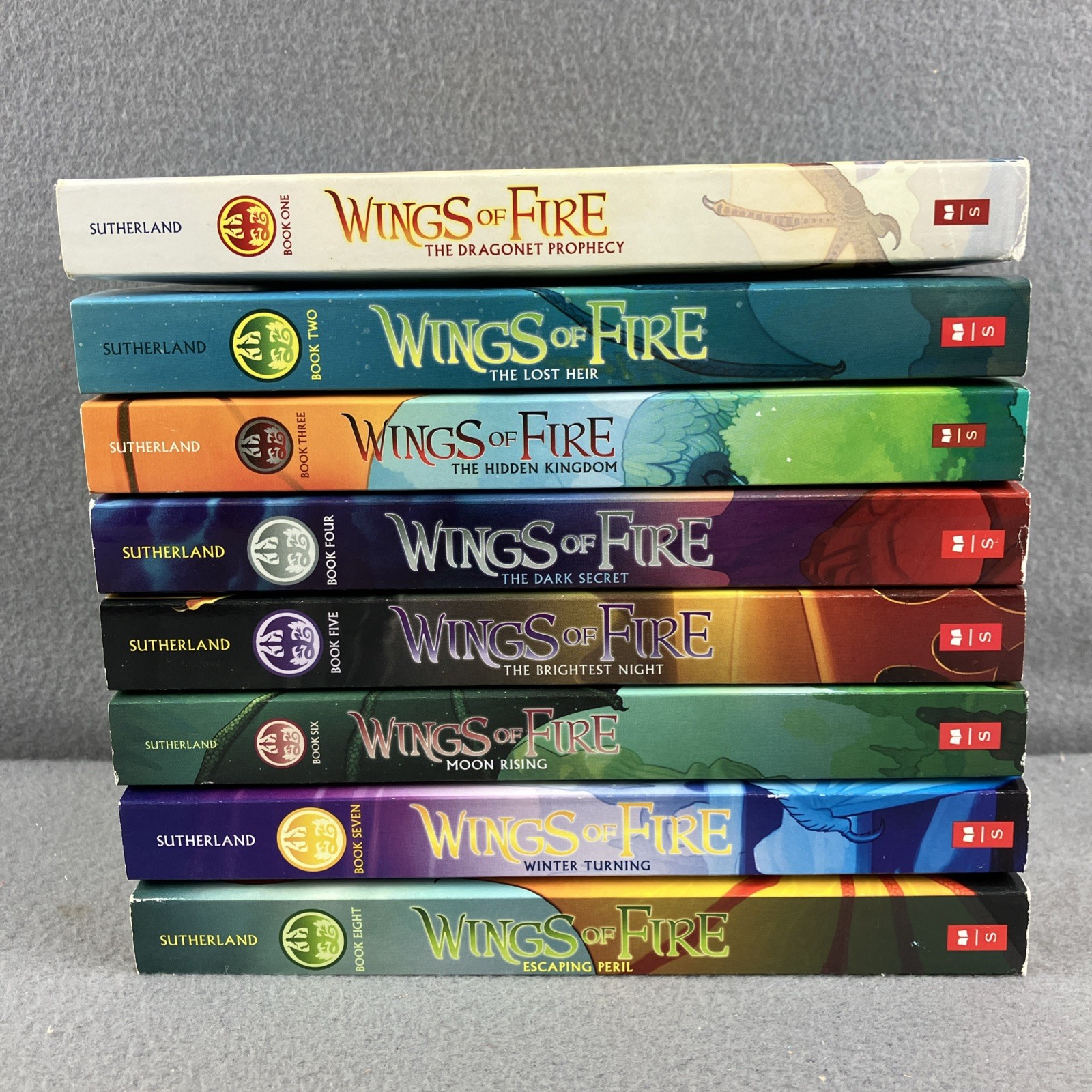 Wings of Fire – First 8 Books Collection Box Set by Tui T. Sutherland Bundle Lot
