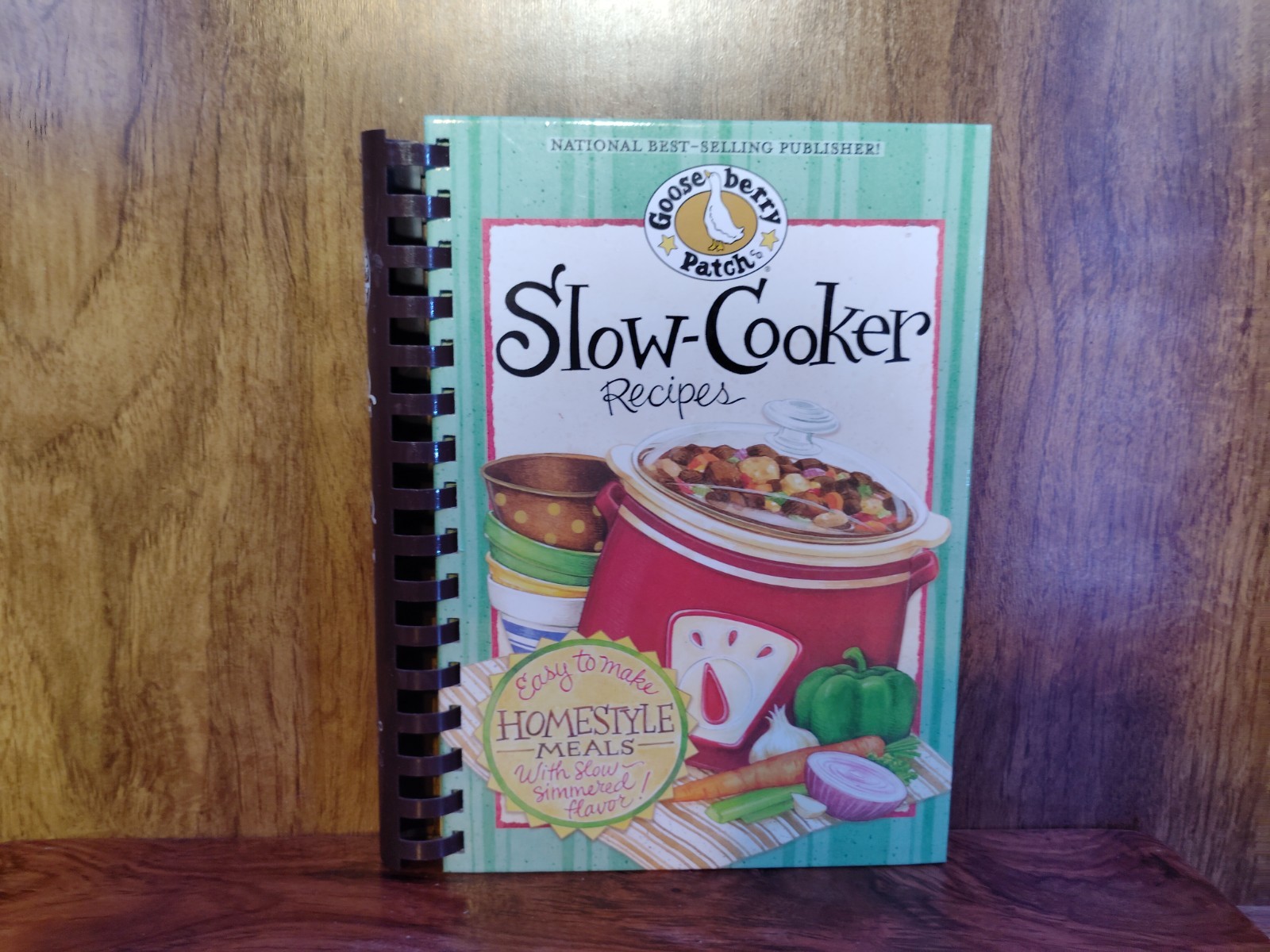 Gooseberry Patch Slow-Cooker Recipes Cookbook Spiral Hardcover Homestyle Meals