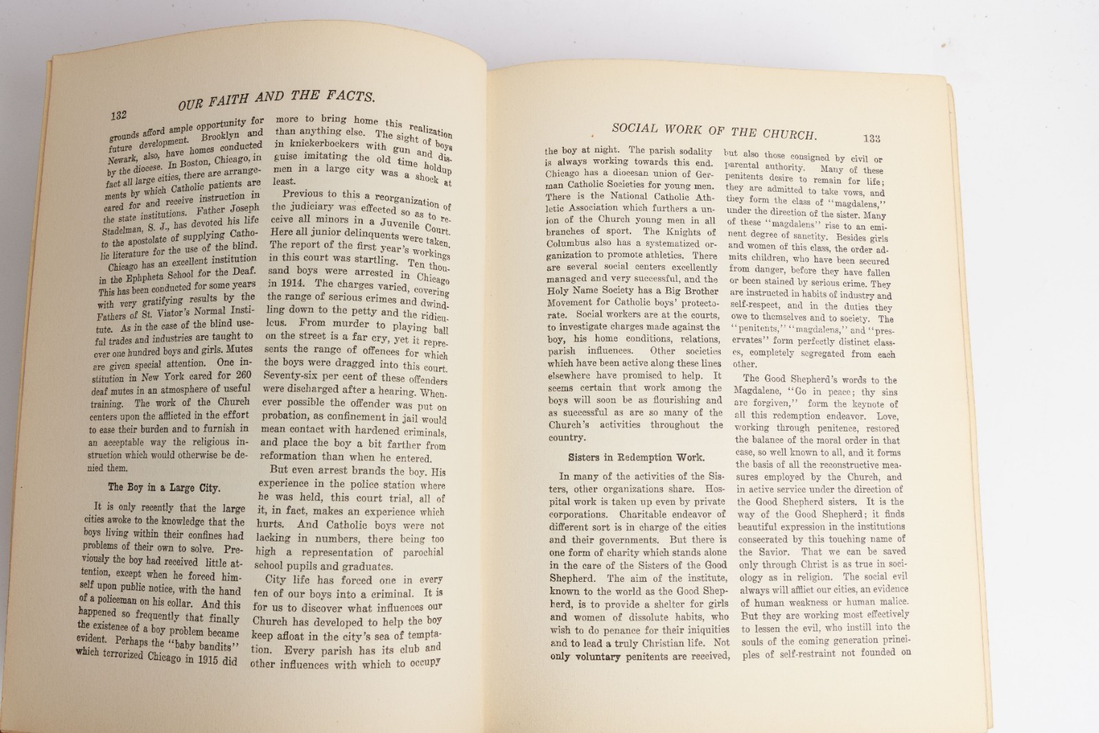 Antique Our Faith and the Facts by CF Donovan MA Hardcover 1925