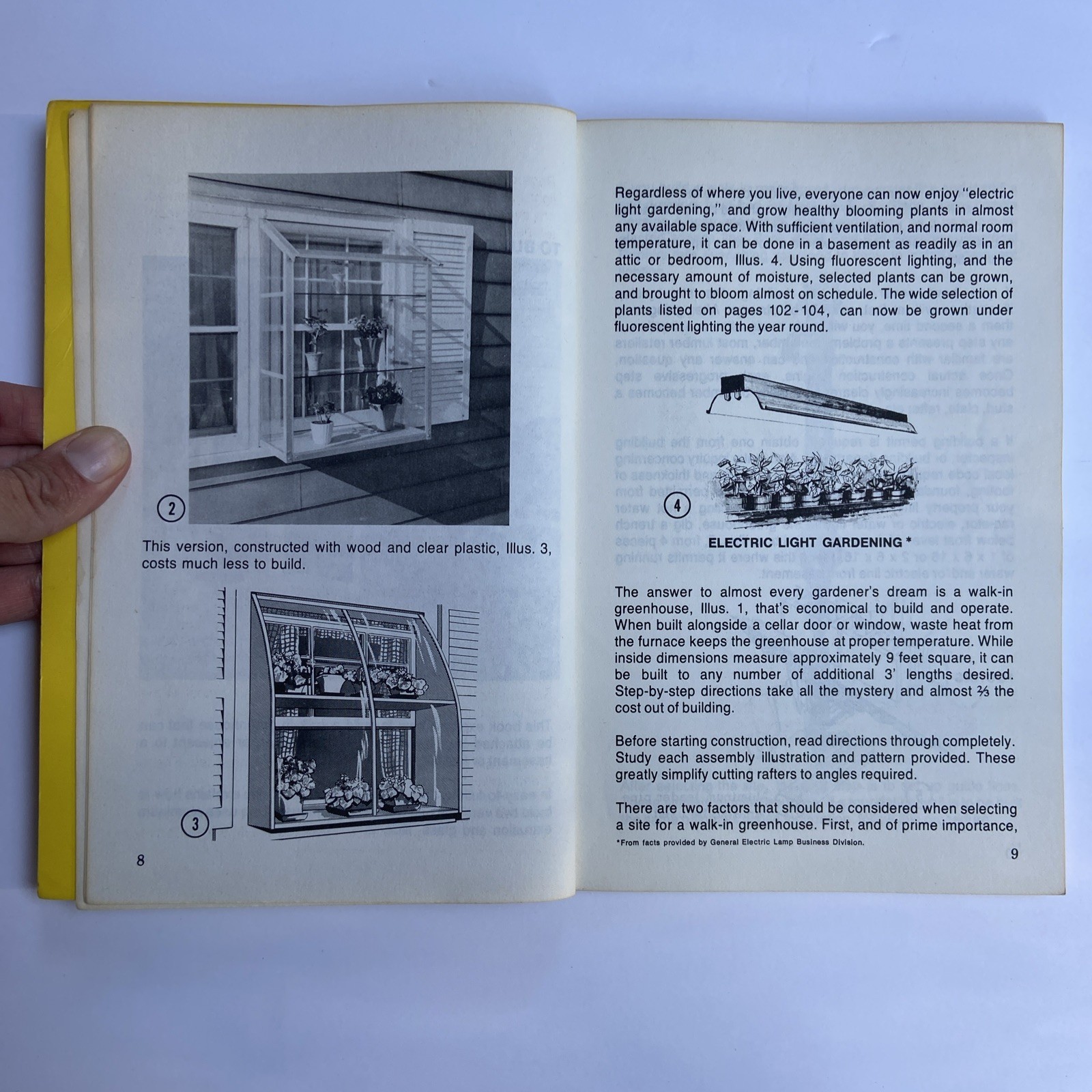 How To Build A Walk-In Or Window Greenhouse 1972 Trade Paperback 114 Pages