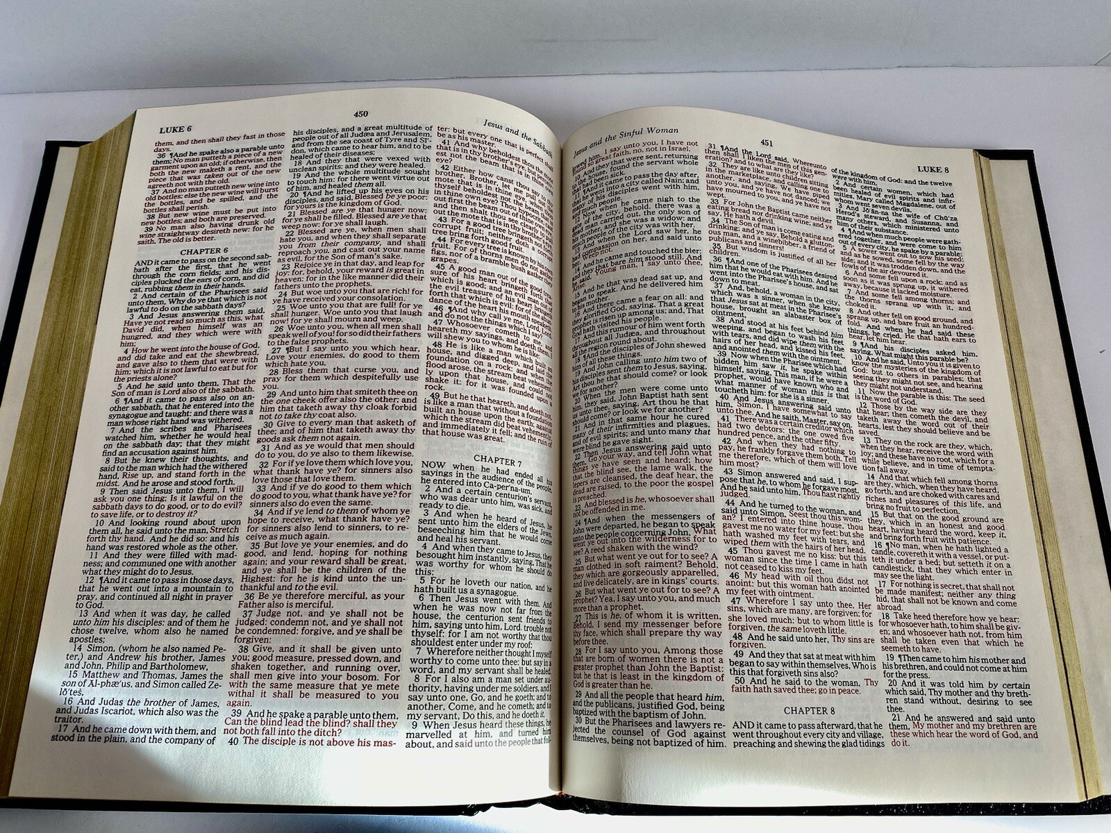 Holy Bible King James Version Red Letter Nelson Regency Family Black 1978