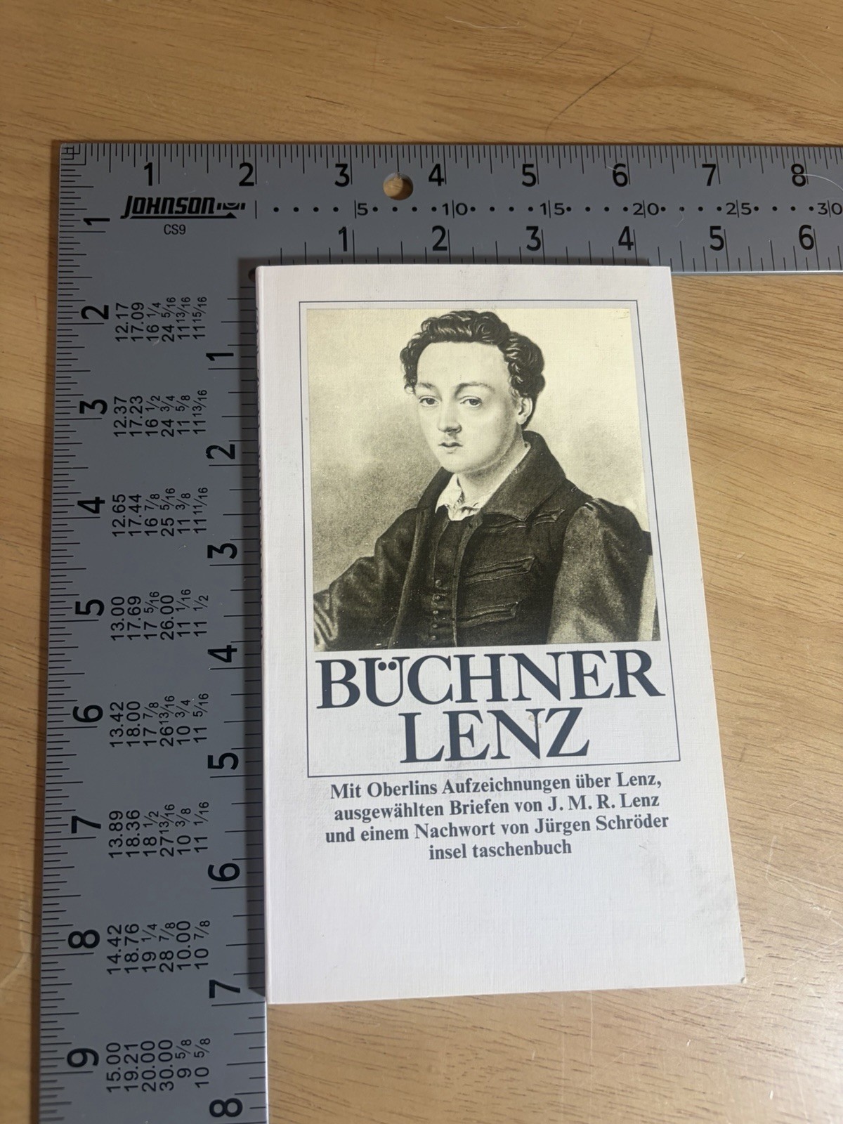 Georg Buchner Lenz 1985 Erste Auflage Insel Taschenbuch German PB VG+