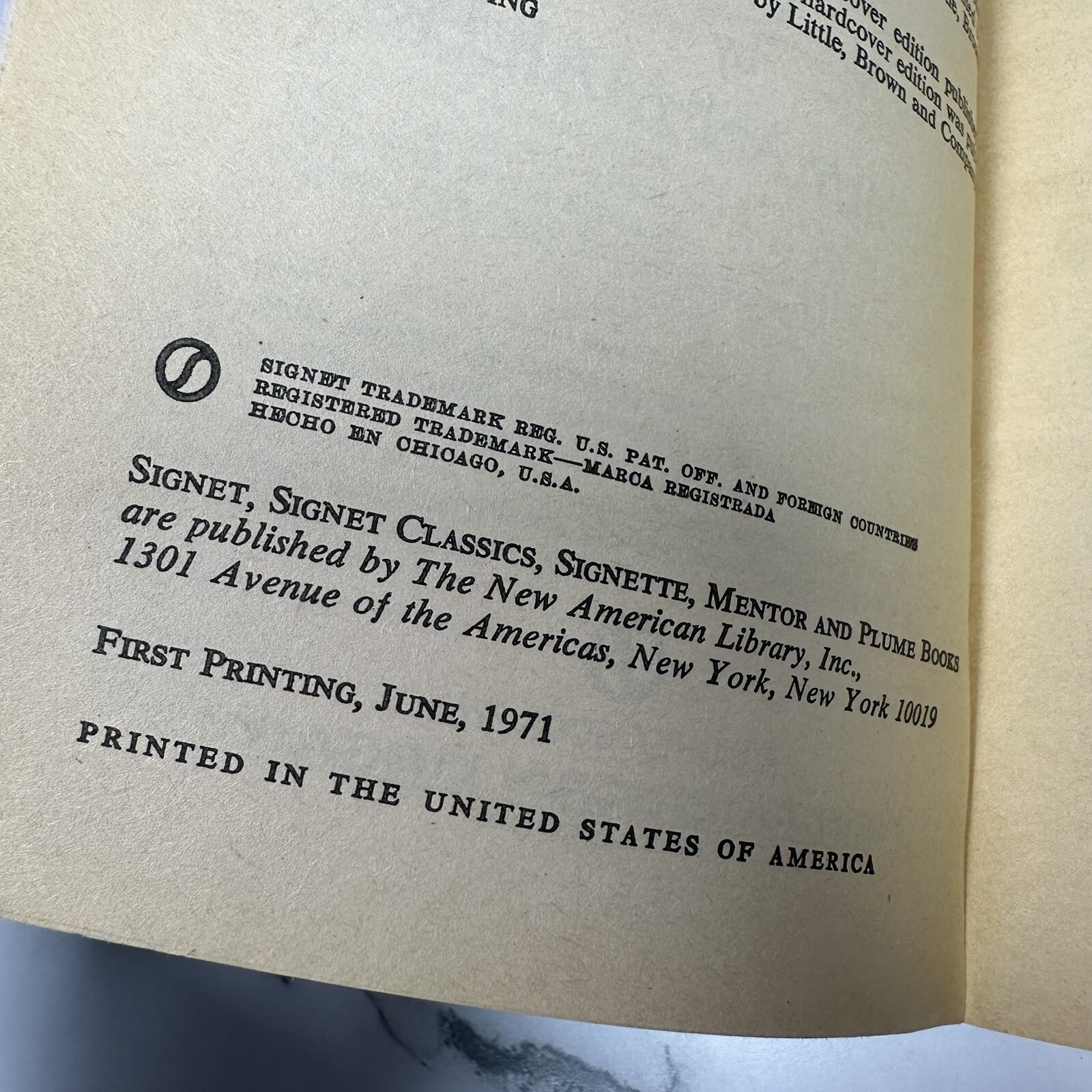 Of A Fire On The Moon Normal Mailer Signet Classic PB 1971 Vintage Unread