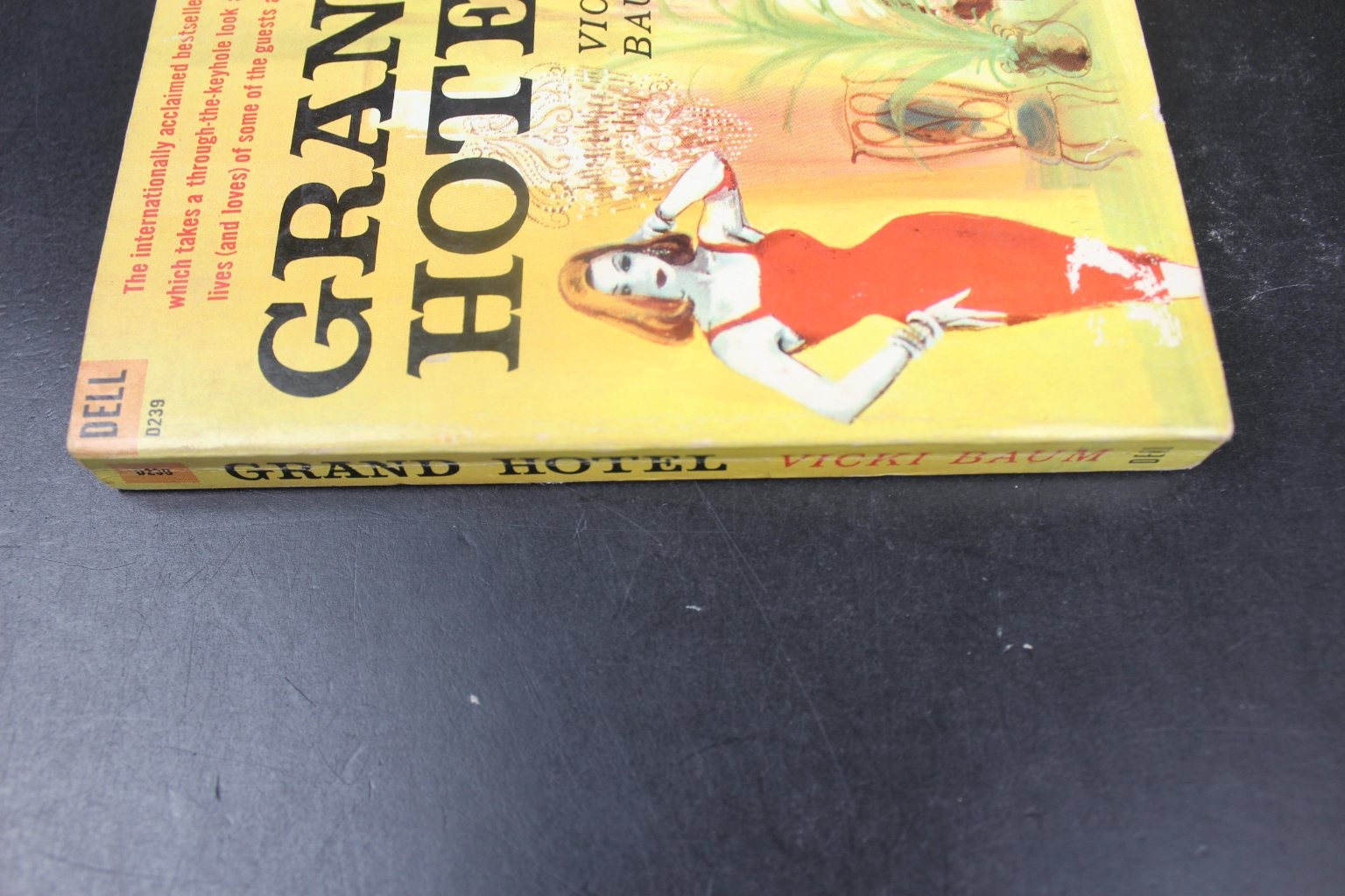 Grand Hotel Vicki Baum 1958 First Dell Printing Vintage Paperback PB VTG