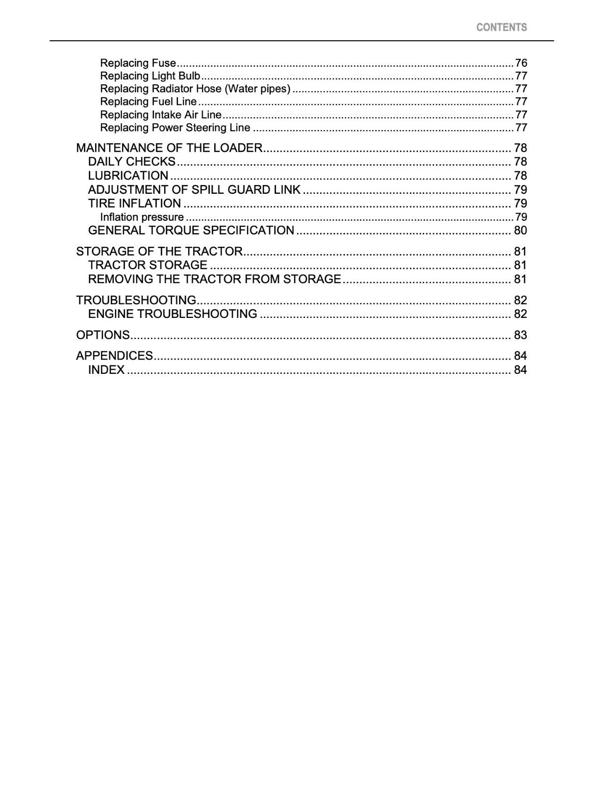 KUBOTA B26TL OPERATORS MANUAL -STEEL SPIRAL BINDING – PROTECTIVE COVERS