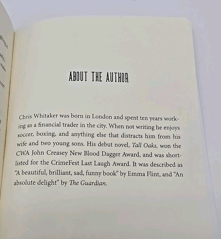 Tall Oaks by Chris Whitaker (2019, Trade Paperback)