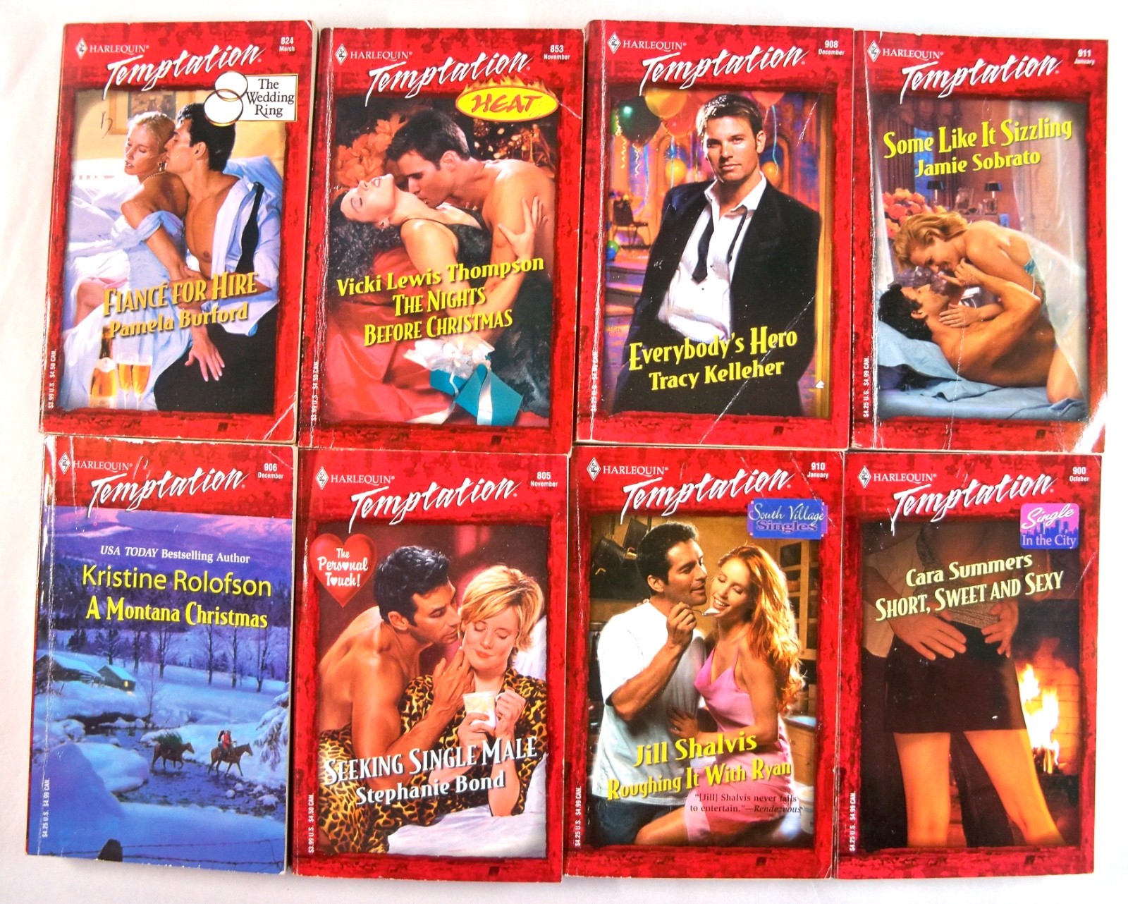 Lot of 48 Vintage Harlequin/Silhouette ‚Desire‘ & ‚Temptation‘ Series Paperbacks