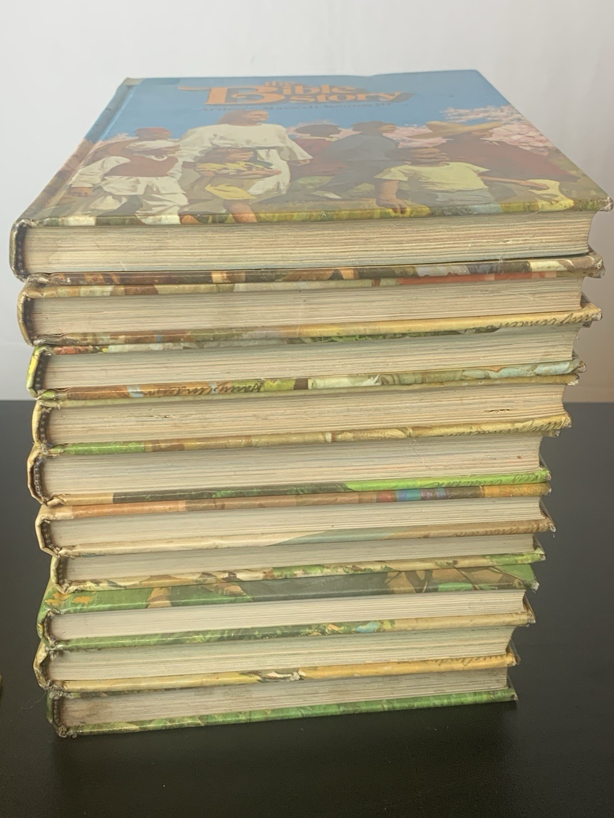 Vintage Maxwell Bible Story Picture Kids Youth School Set Worn Reader Set Home
