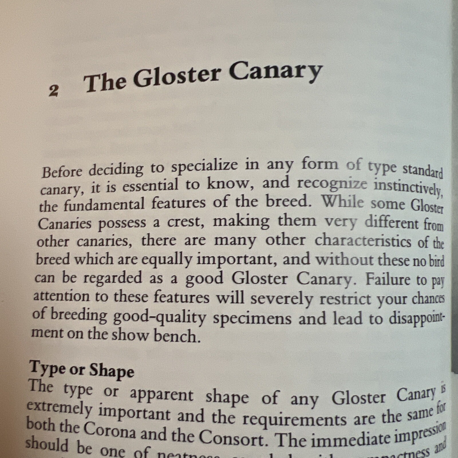 The Gloster Fancy Canary – Guide To Keeping, Breeding N.J. Barrett + C.Blackwell