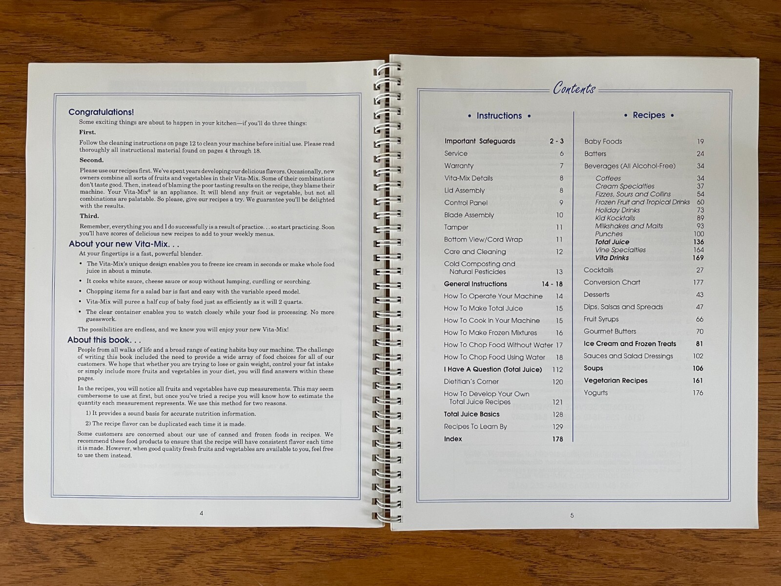 VITA-MIX Recipes and Instructions For Household Use Book Guide 1996 1997