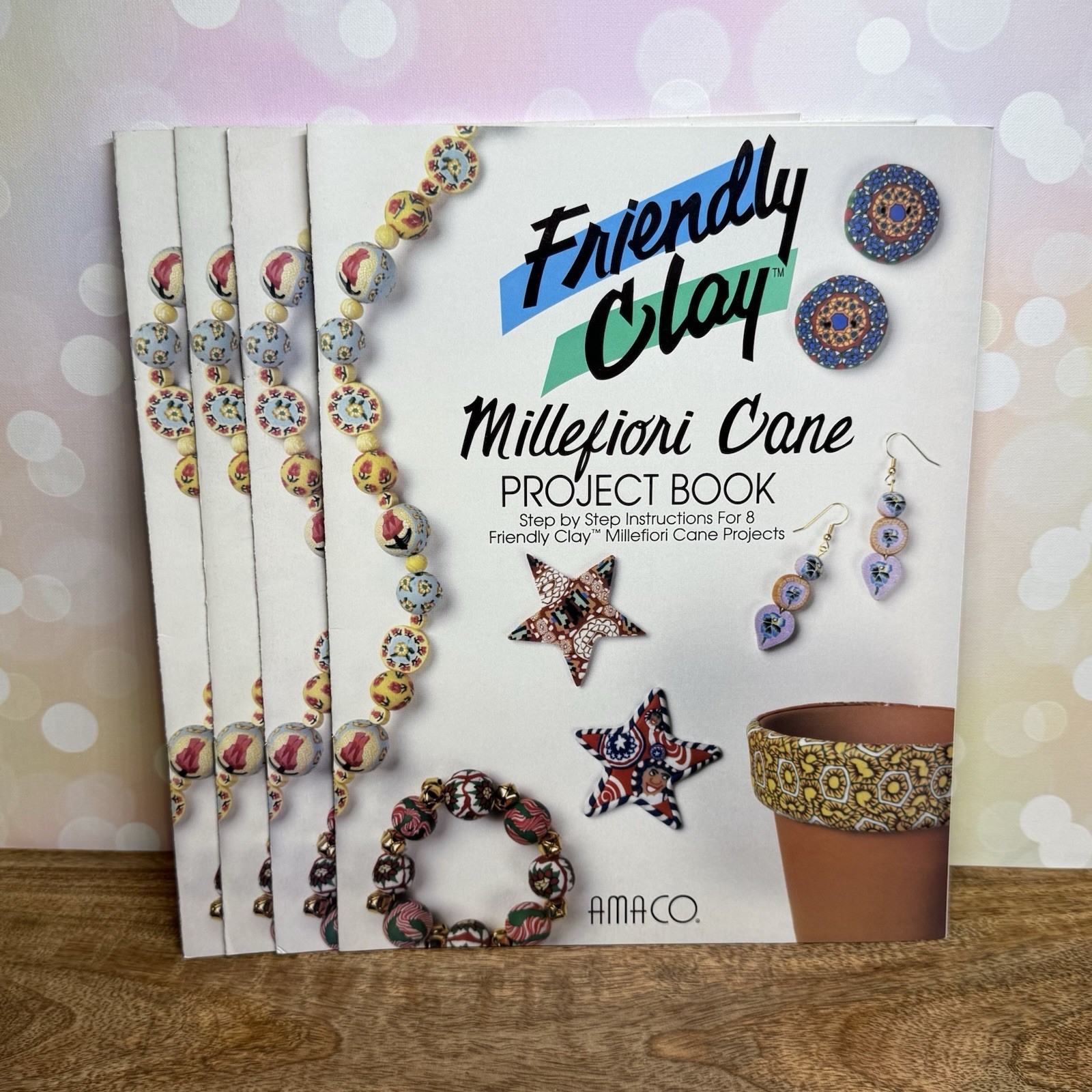 Friendly Clay Millefiori Cane Project Book by Amaco, Vintage DIY Tutorial