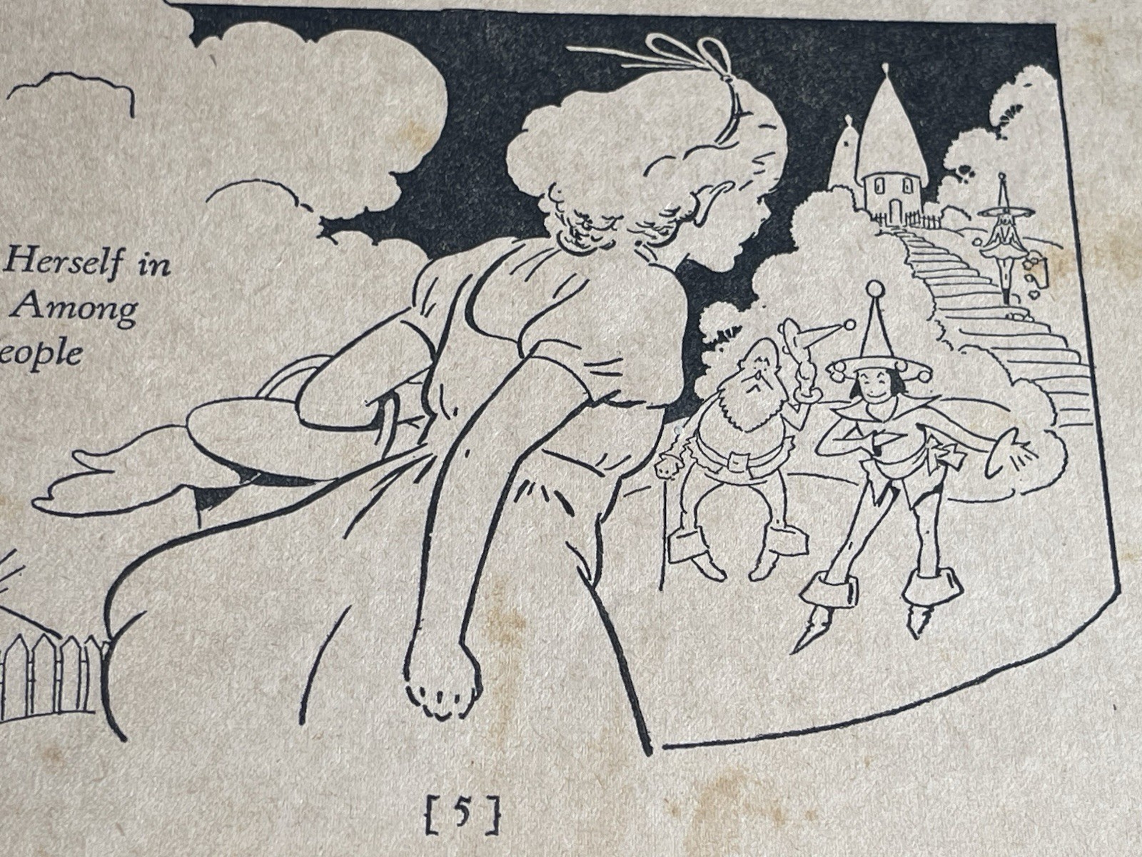 1939 The Story of The Wizard of OZ picture book Whitman USA 48 pages vintage B&W