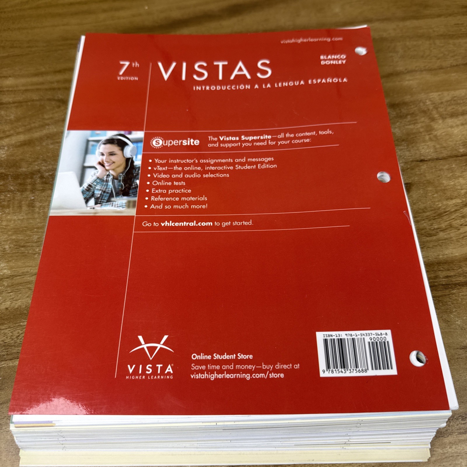 Vistas (7th Edition) No Access Code – Loose Leaf, by José A. Blanco