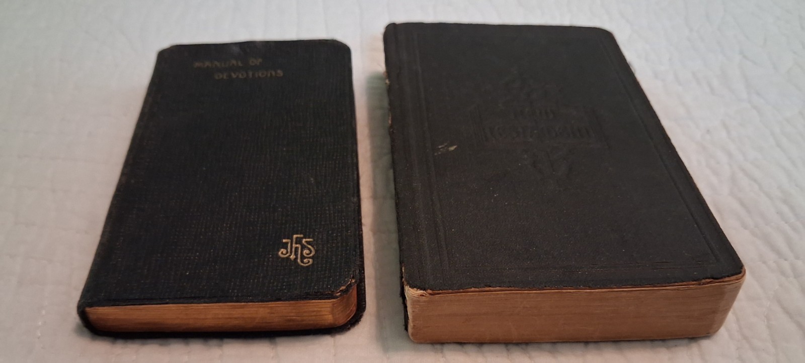 Antique Manual Of Devotions, 1933; Douay-Rheims New Testament, 1924; Pocket Size