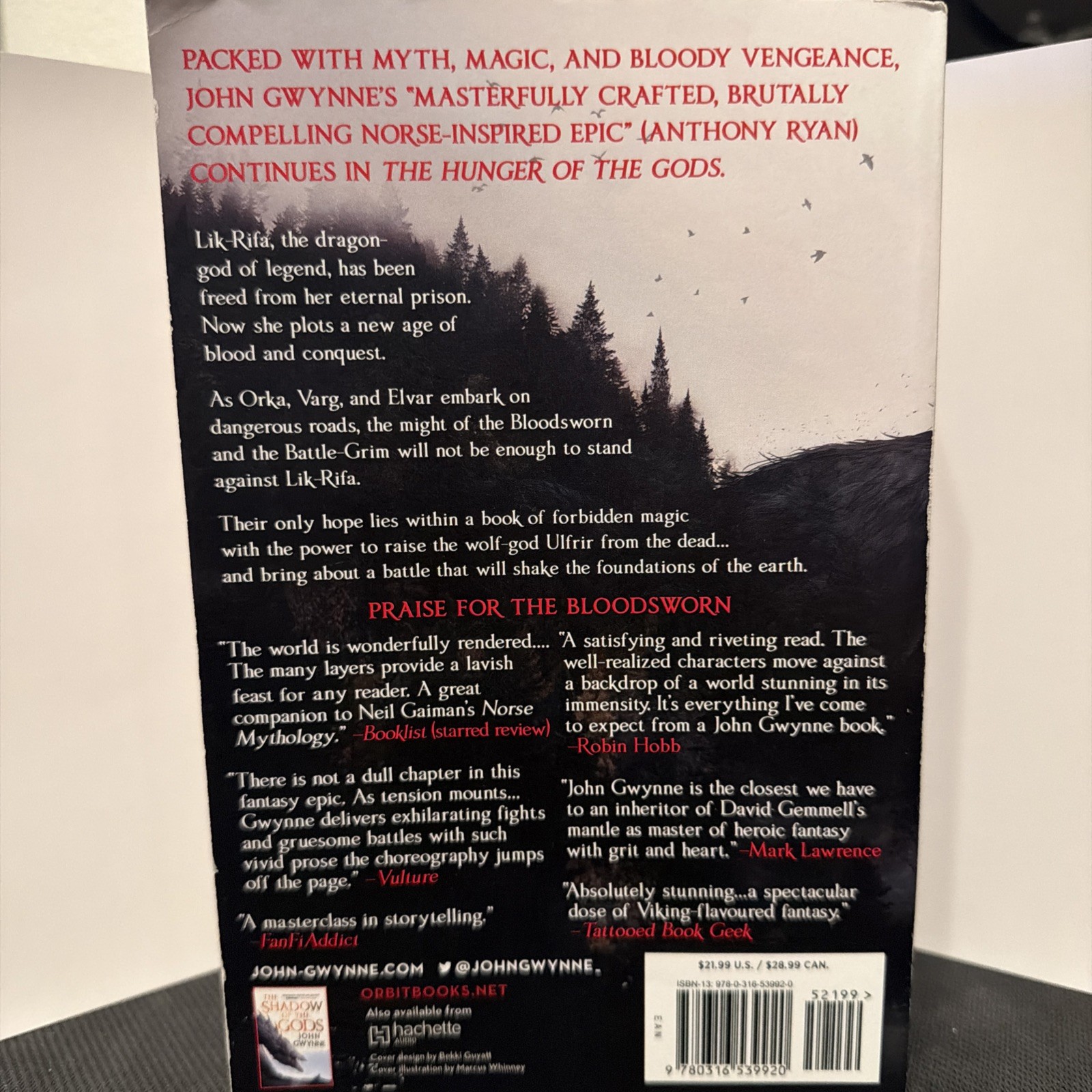 Hunger of the Gods by John Gwynne (2022, Trade Paperback)