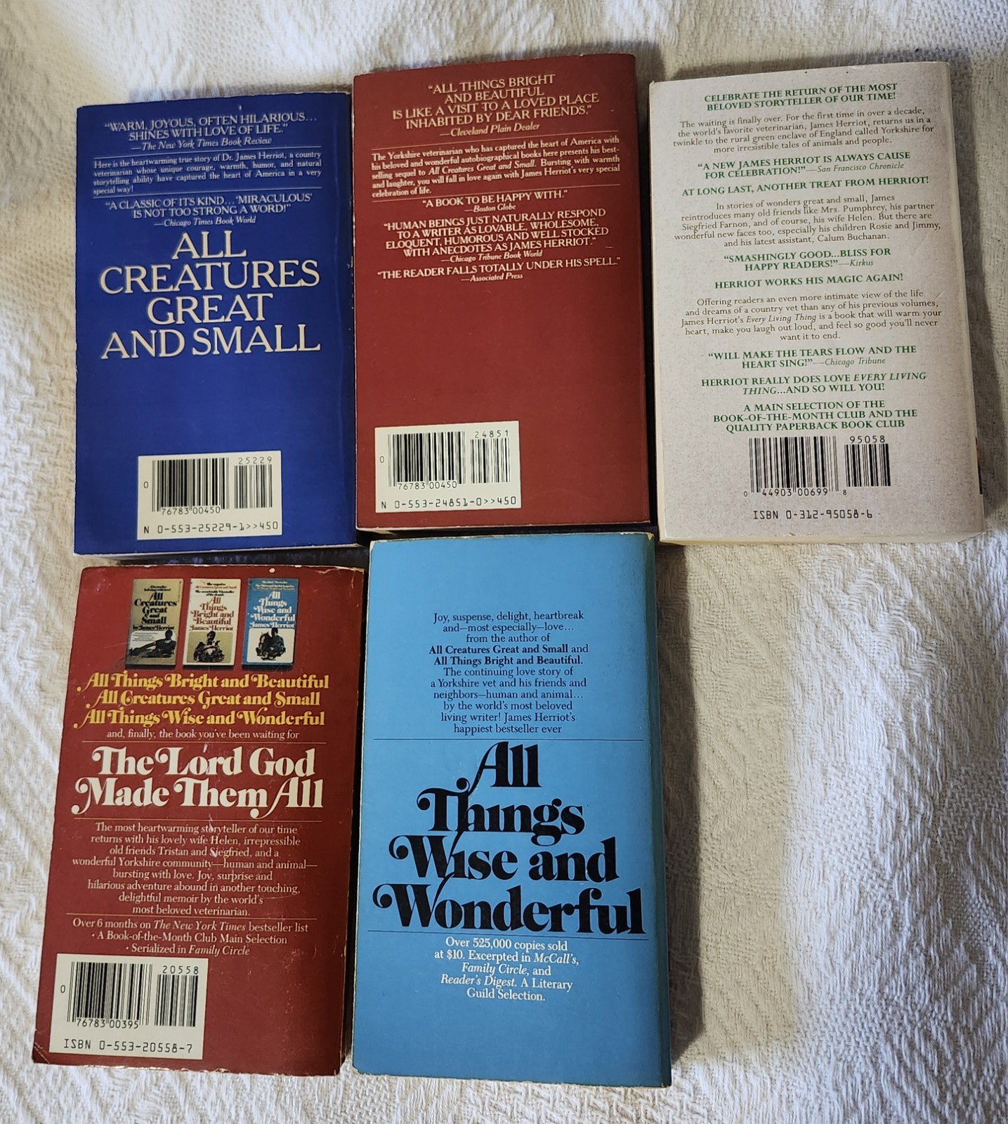 J. Herriot lot 5 PB All Creatures; Wise; Bright; Lord; Every Living Thing