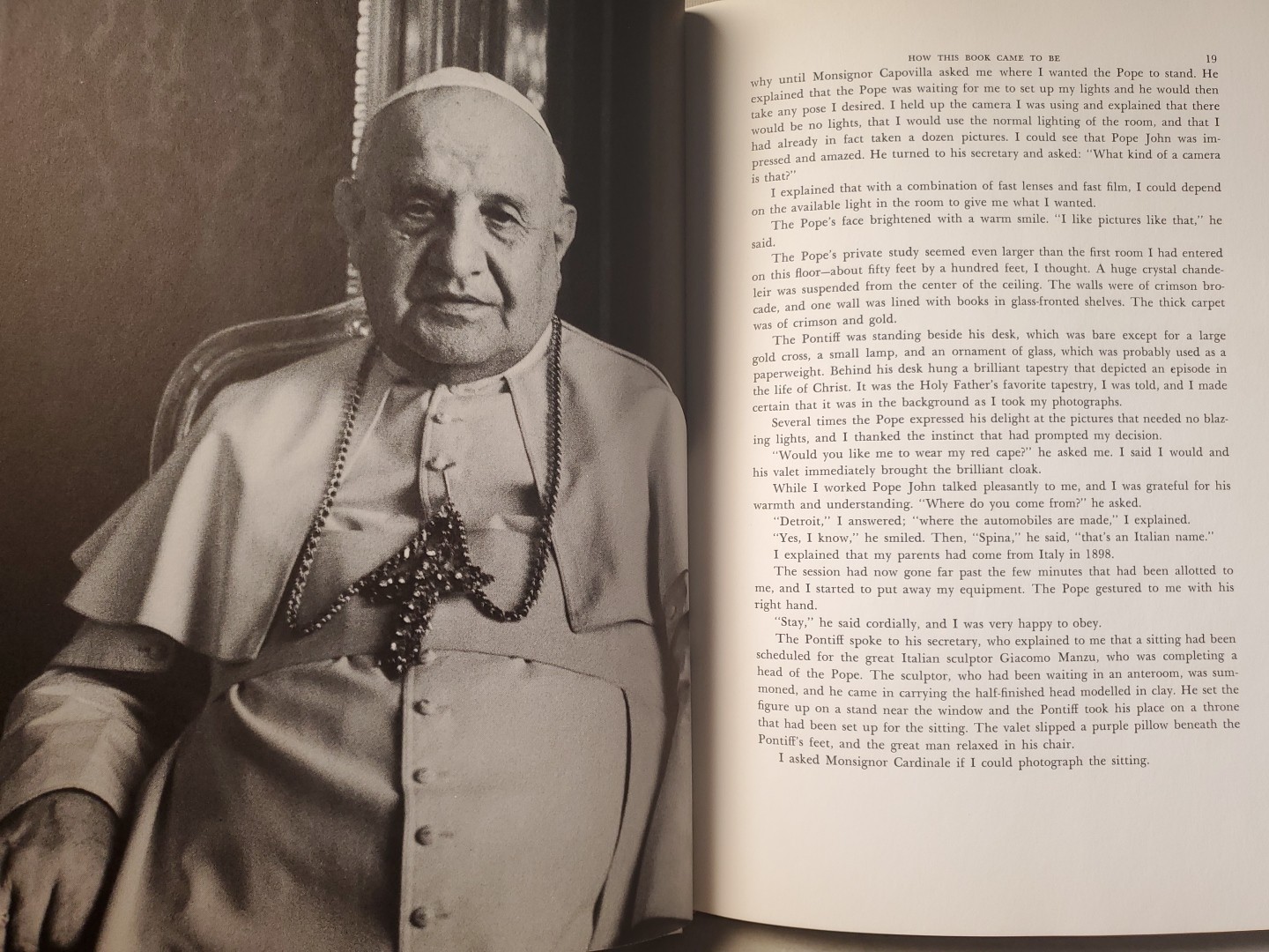 The Making of the Pope Tony Spina 1962 HC Catholic Church Vatican Photo Book