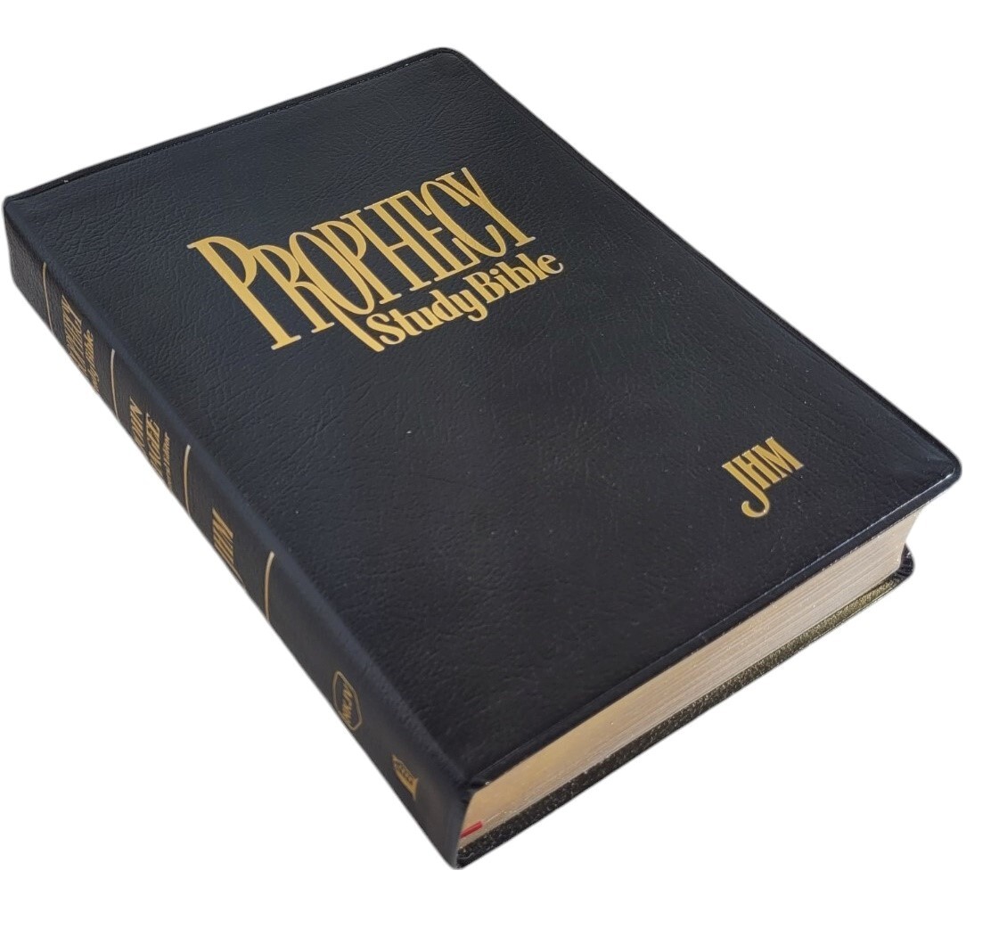 Prophecy Study Bible NKJV Black Bonded Leather JOHN HAGEE 071802981X