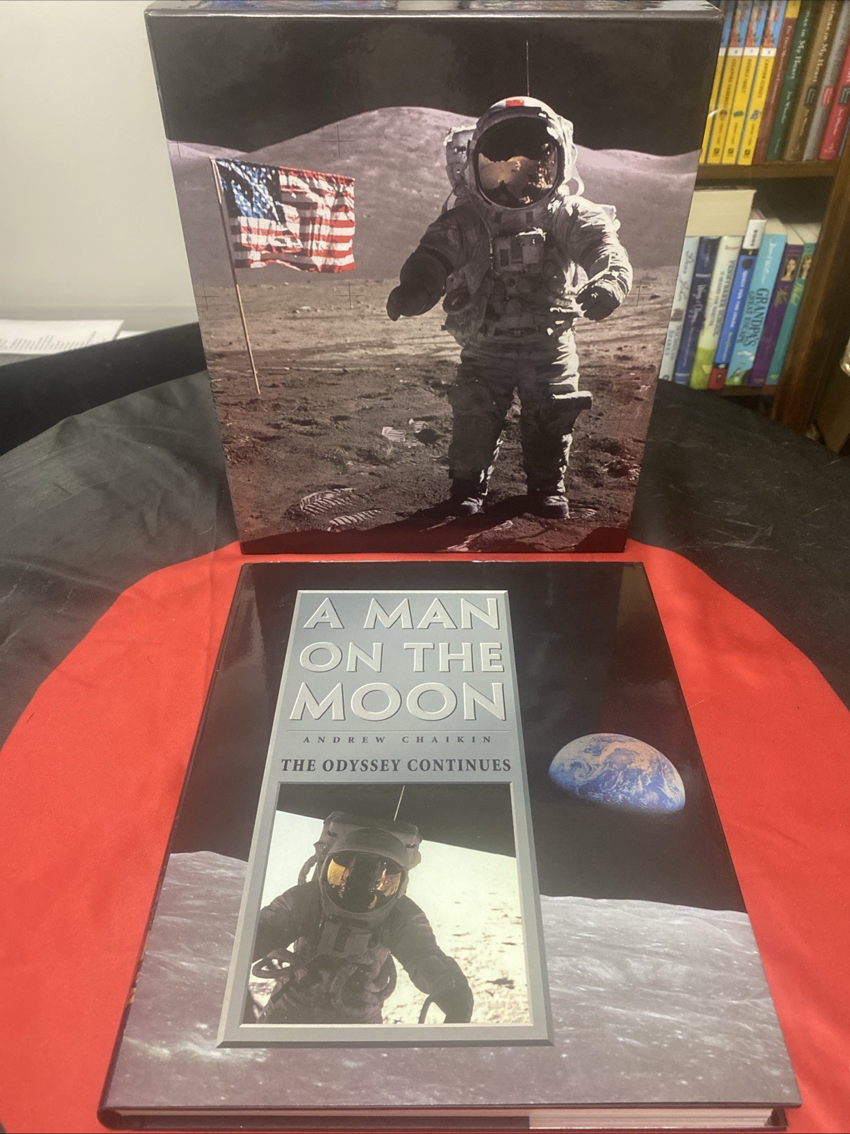 Man on the Moon 🌖 3 Books in Box set (1999, Hard Book) 960 pages *GREAT GIFT*