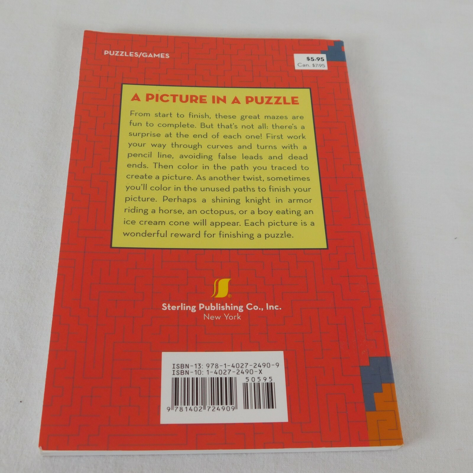Picture This! Mazes Conceptis Puzzles 2005 Completed Mazes Create a Picture Kids