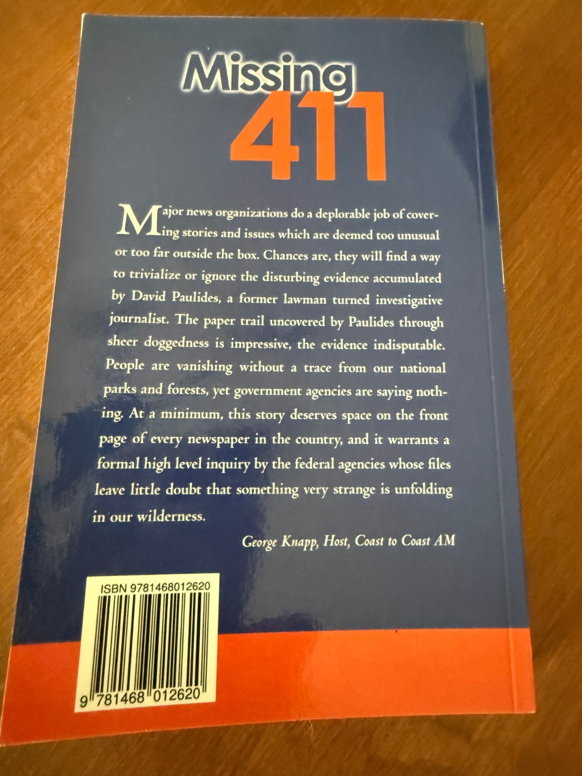 Missing 411 by David Paulides, „Eastern United States“ Very good condition