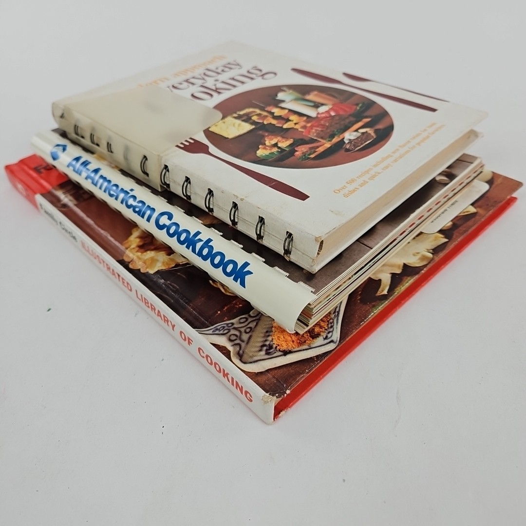Cookbooks various lot-3, All American Cookbook, Modern Approach Everyday