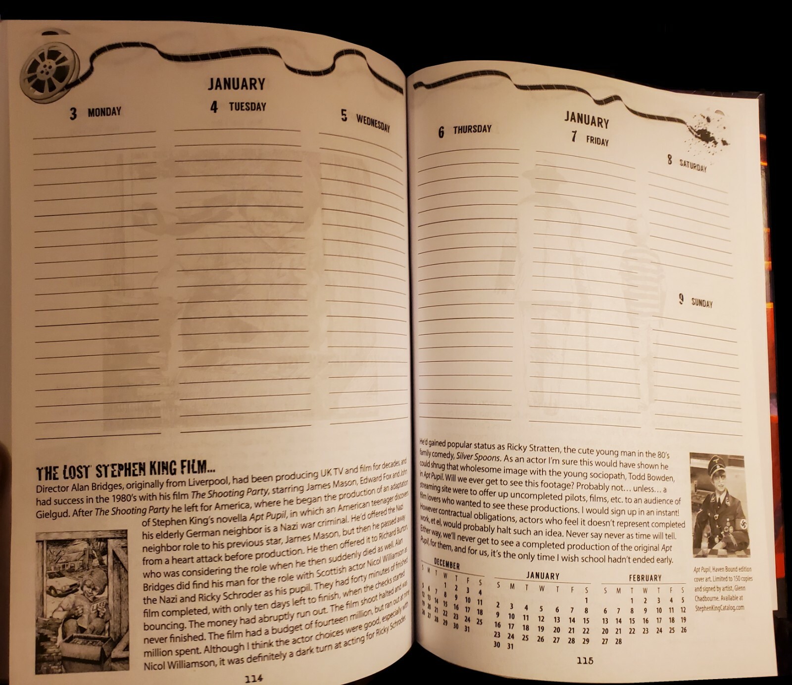 STEPHEN KING 2021 Annual STEPHEN KING MOVIES Trivia, Quiz, Photo, Art SIGNED!
